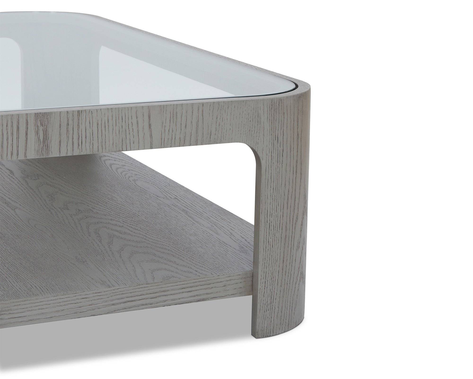 Espiga Coffee Table - Silver Black & Clear Glass -