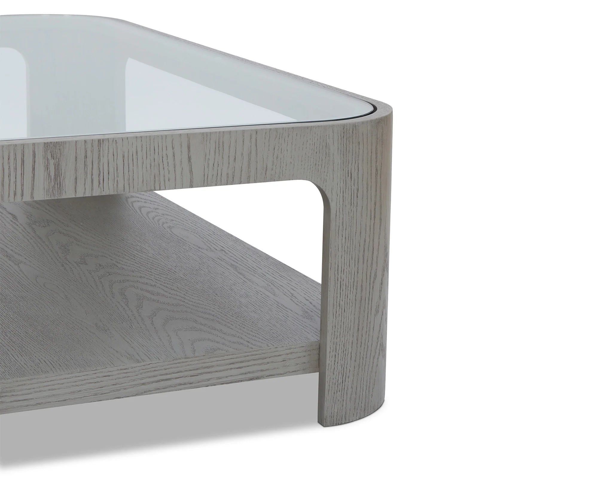 Espiga Silver Black & Clear Glass Square Coffee Table