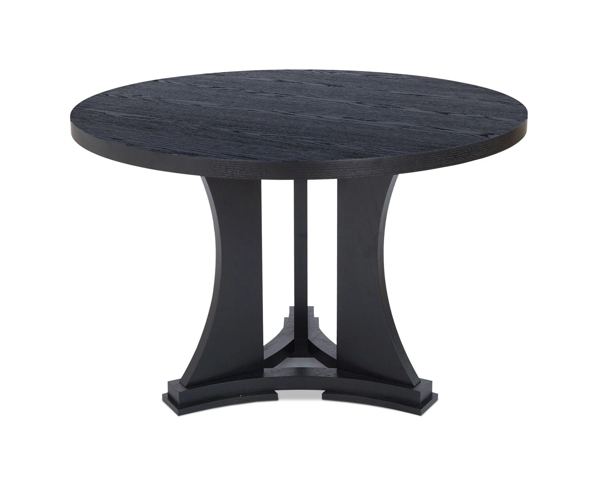 Trevi Black Wood Dining Table 120cm