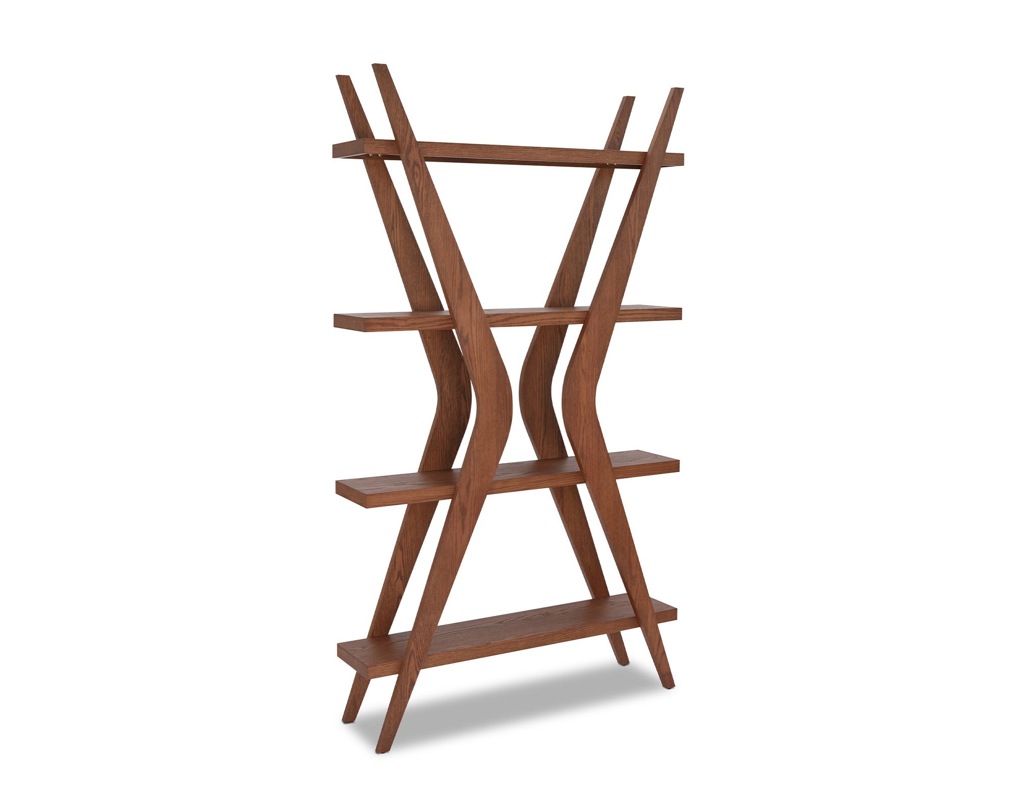 Espada Shelving - Brushed Brown Ash