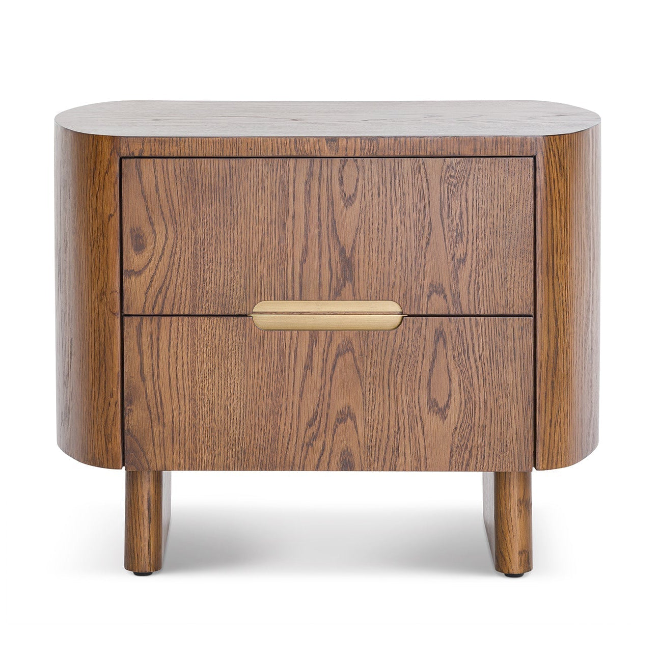 Lettos Brushed Brown Bedside Table