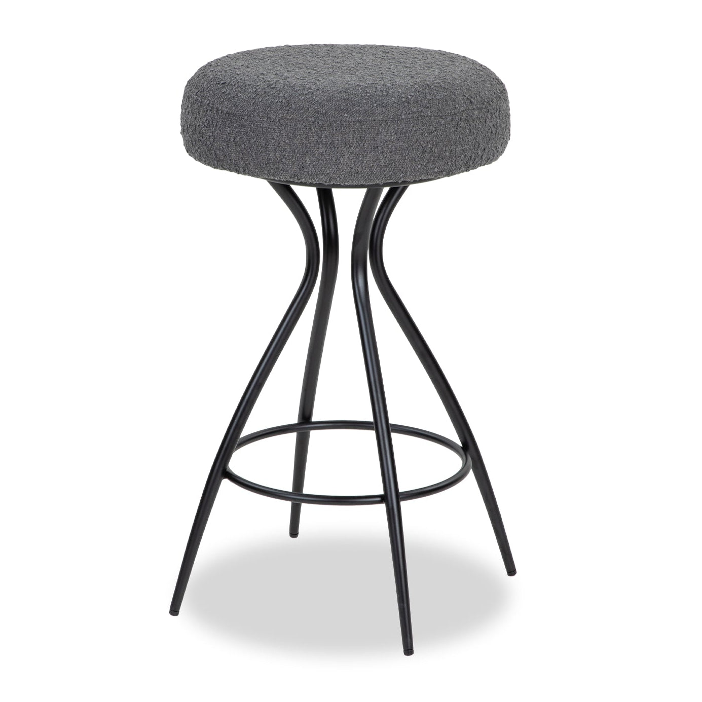 Hydra Graphic Grey Boucle Counter Stool