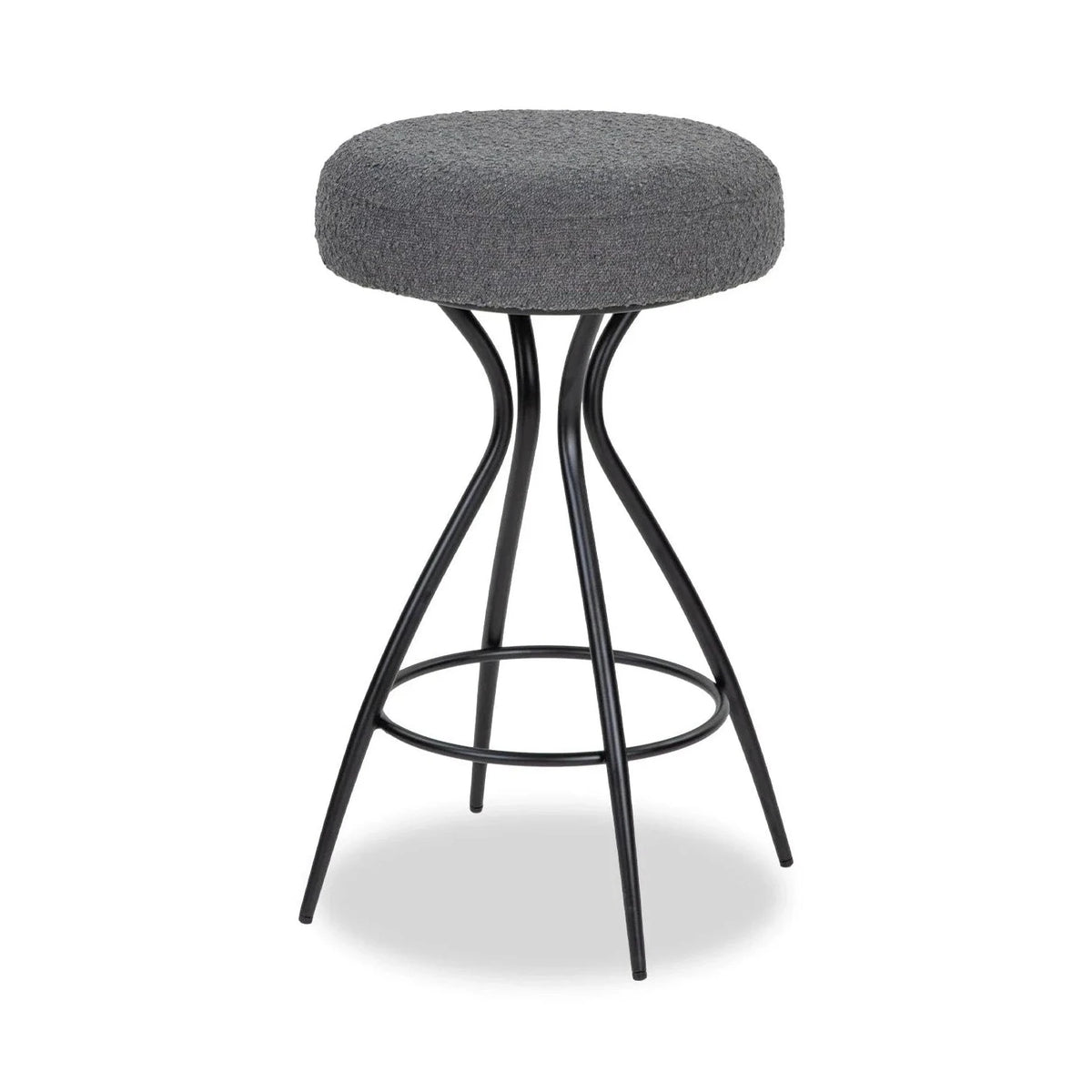 Hydra Graphic Grey Boucle Counter Stool
