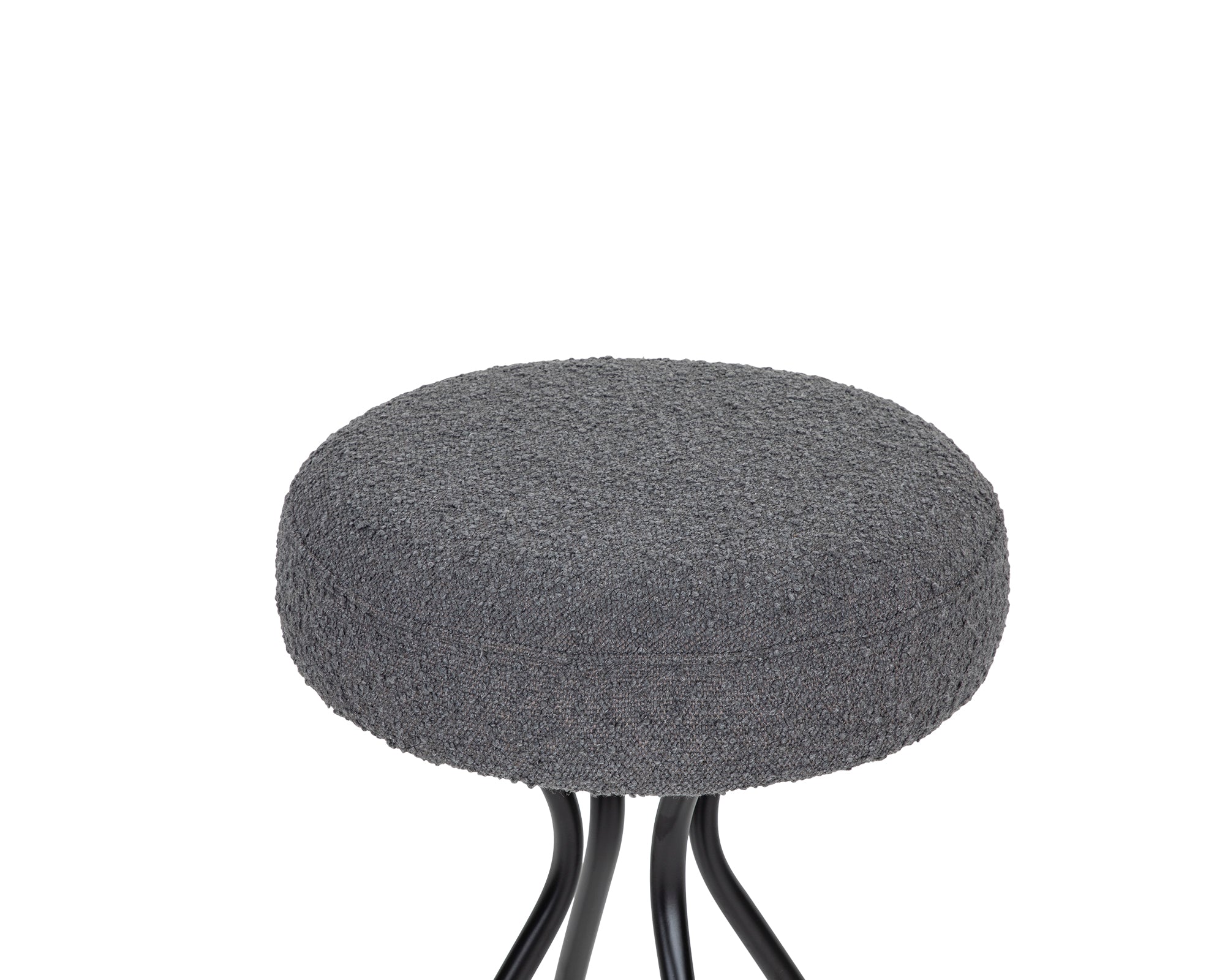 Hydra Counter Stool - Boucle Graphic Grey