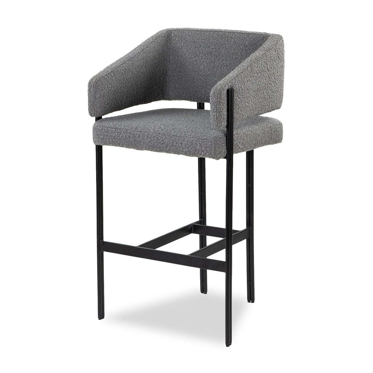 Tatler Boucle Grey Bar Stool