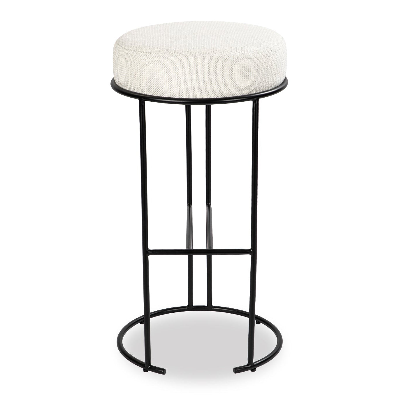Compti Pilman Beige Linen Look Bar Stool