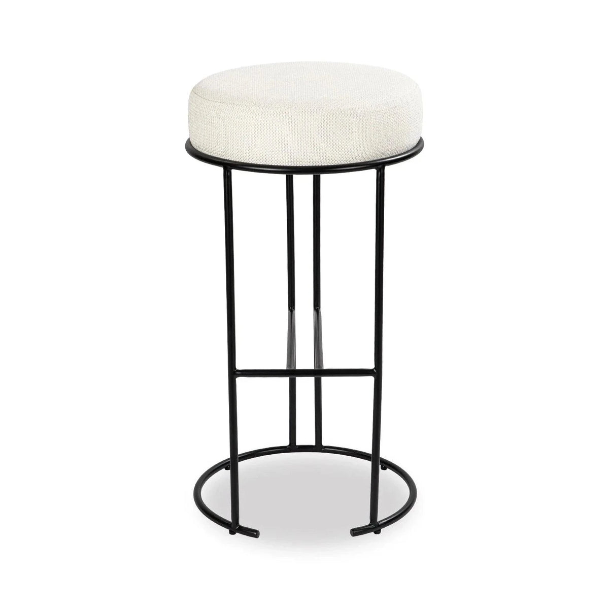 Compti Pilman Beige Linen Look Bar Stool