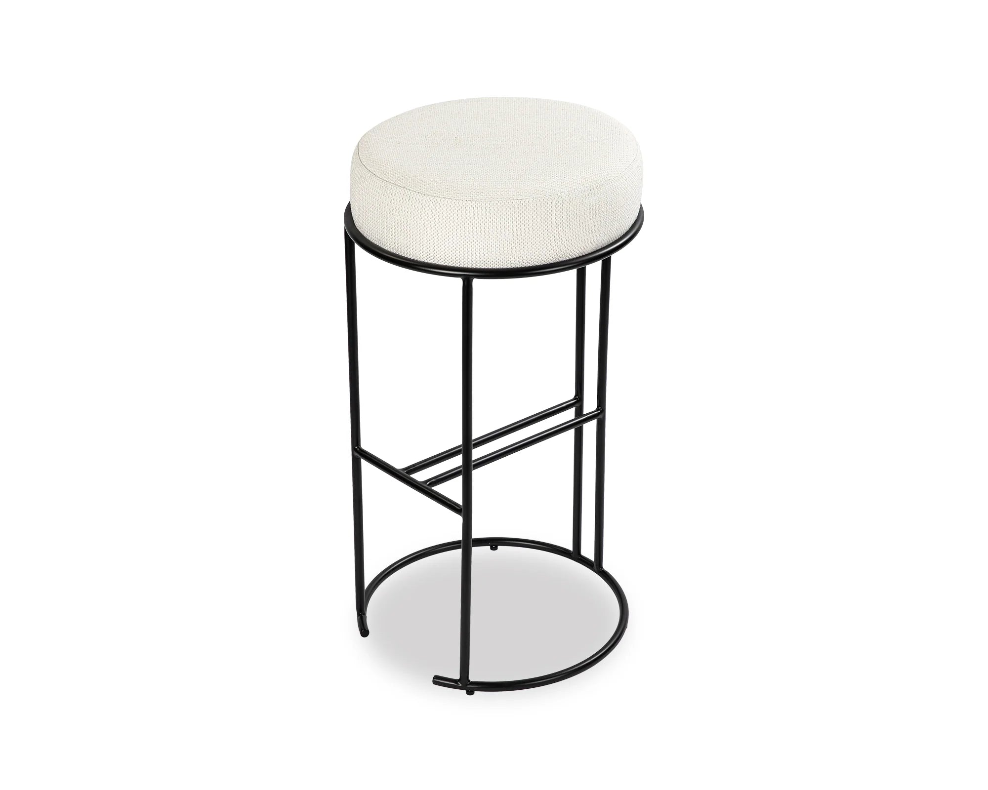 Compti Pilman Beige Linen Look Bar Stool
