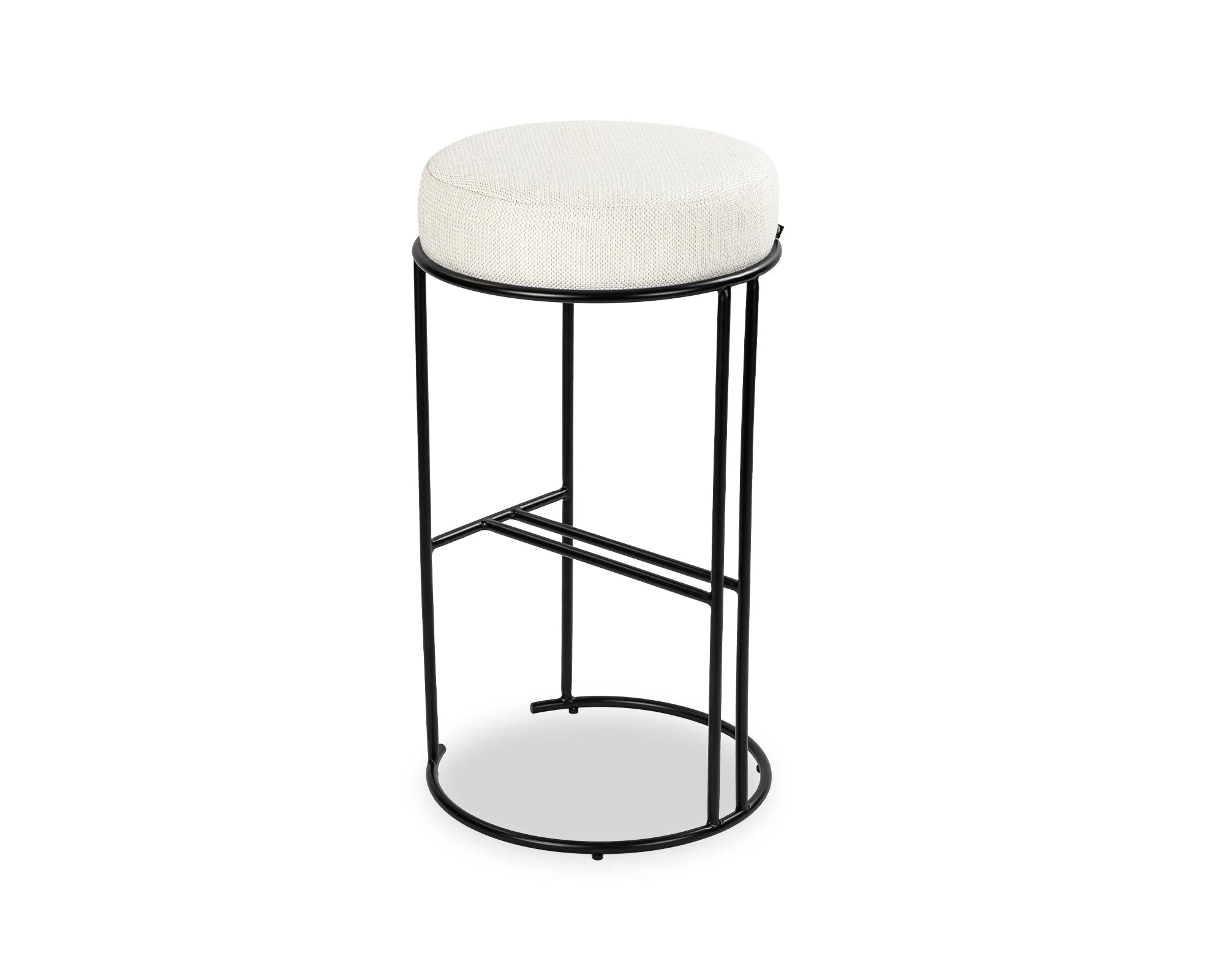 Compti Pilman Beige Linen Look Bar Stool