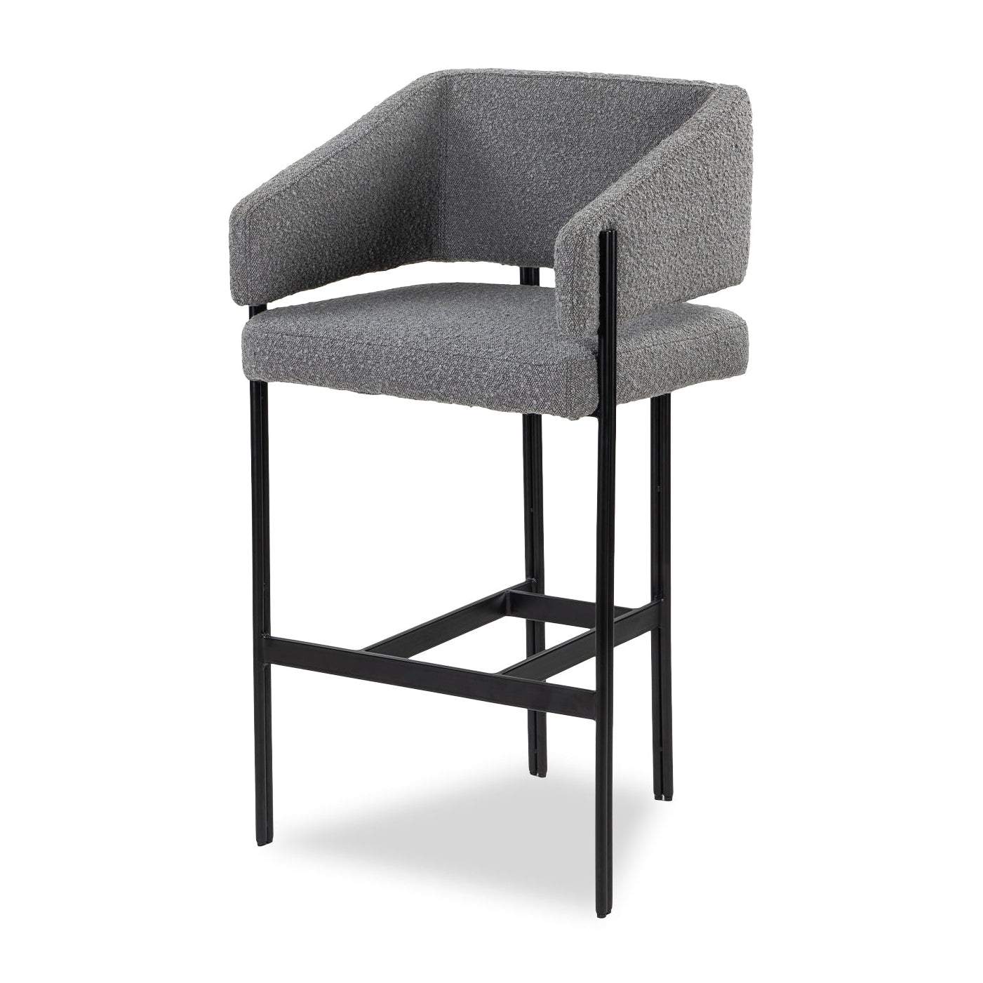 Tatler Boucle Grey Bar Stool small