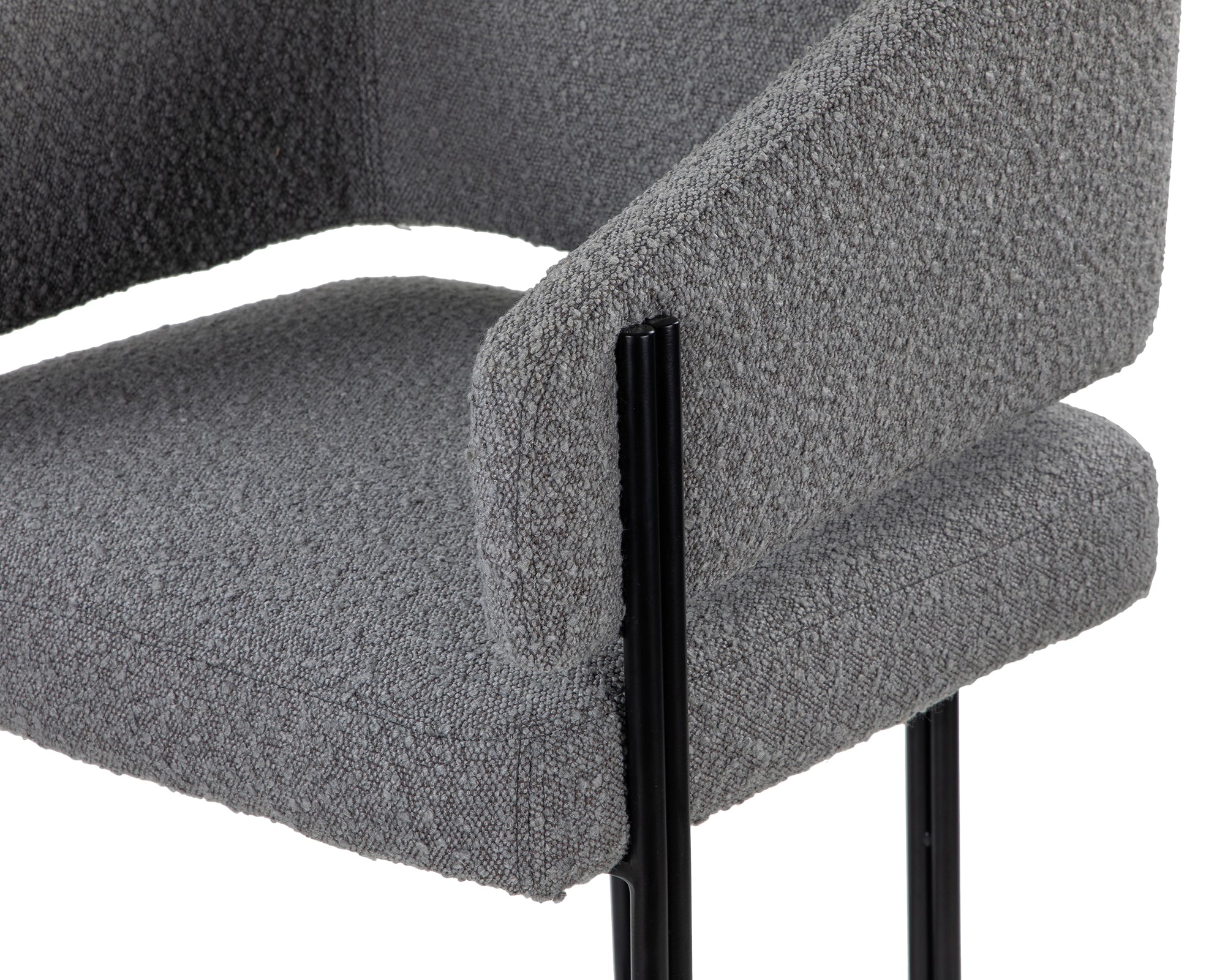 Tatler Boucle Grey Bar Stool small
