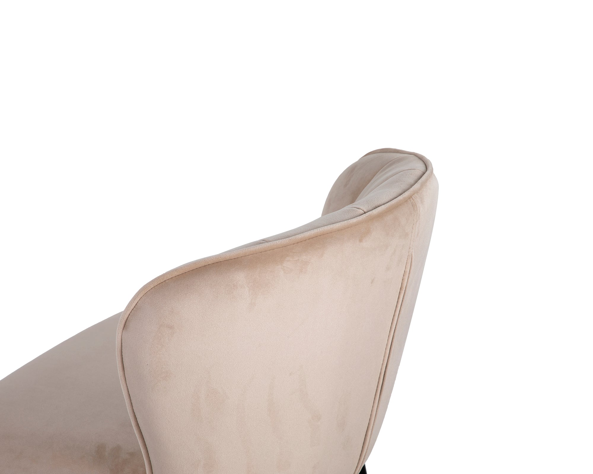 Maya Kaster Mushroom Velvet Counter Stool