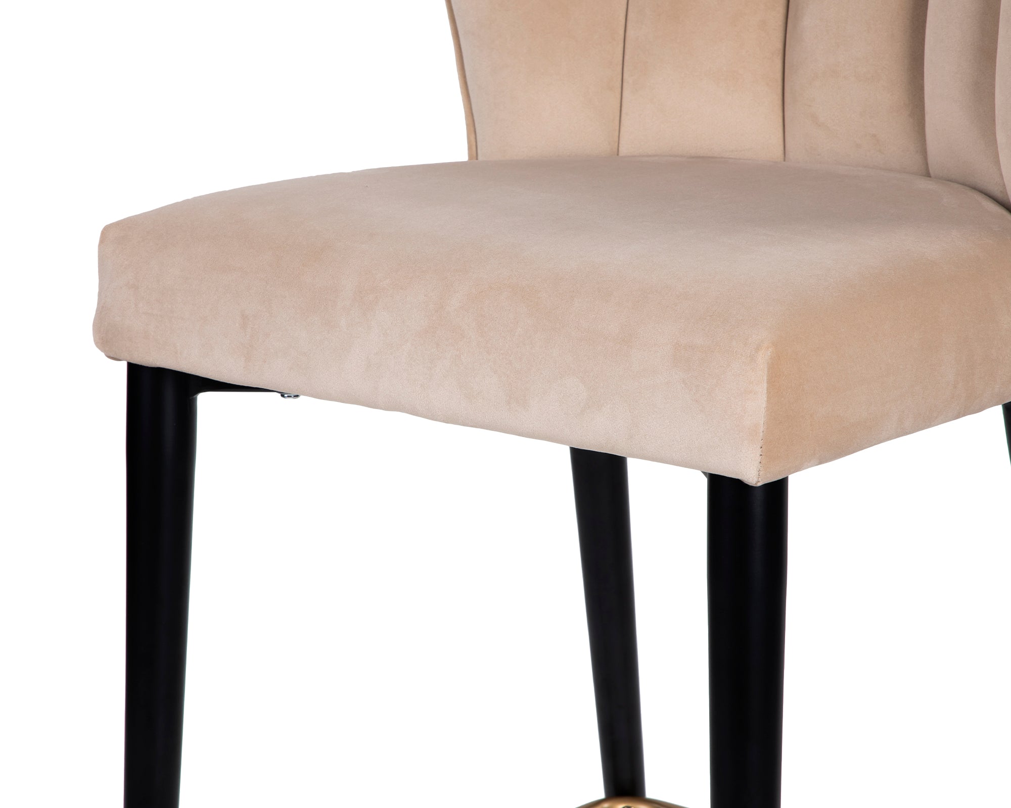 Maya Kaster Mushroom Velvet Counter Stool