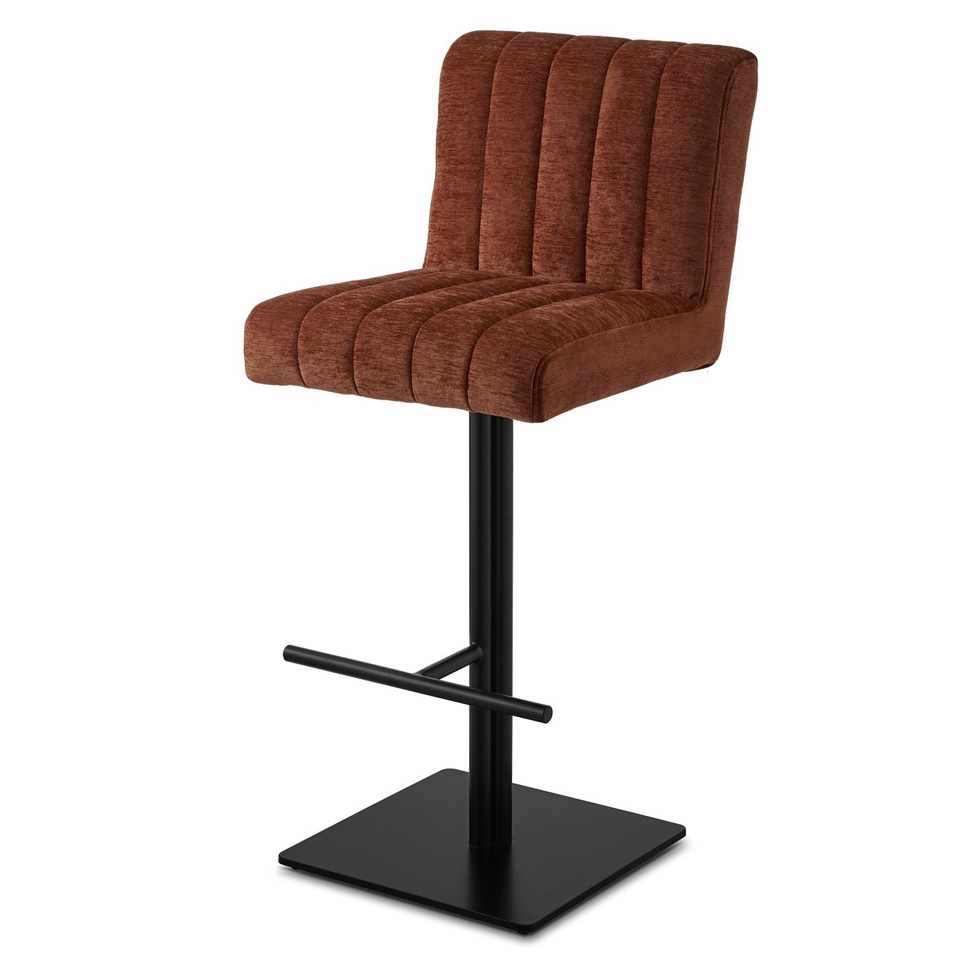 Dukes Sysley Rust II Chenille Bar Stool