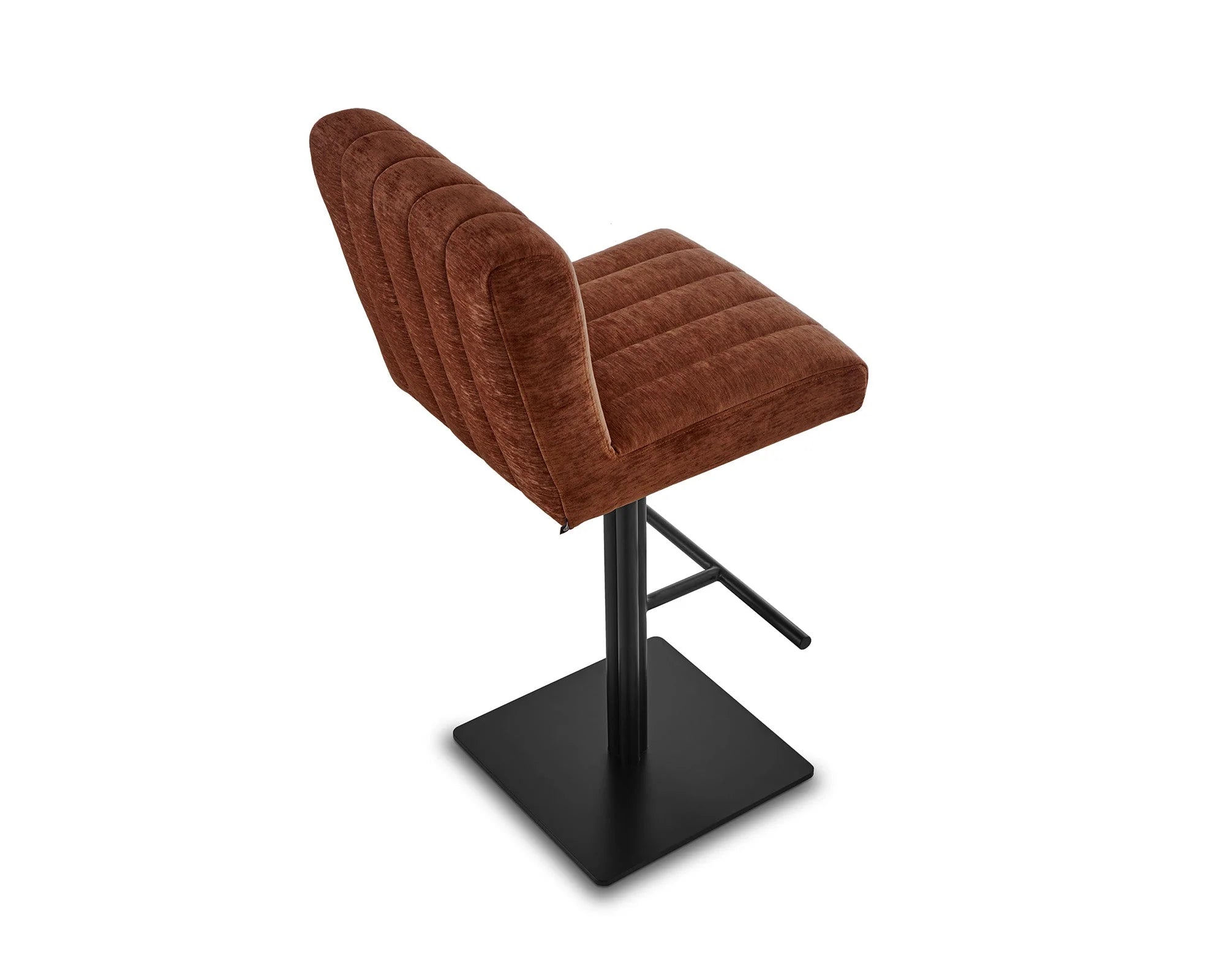 Dukes Sysley Rust II Chenille Bar Stool