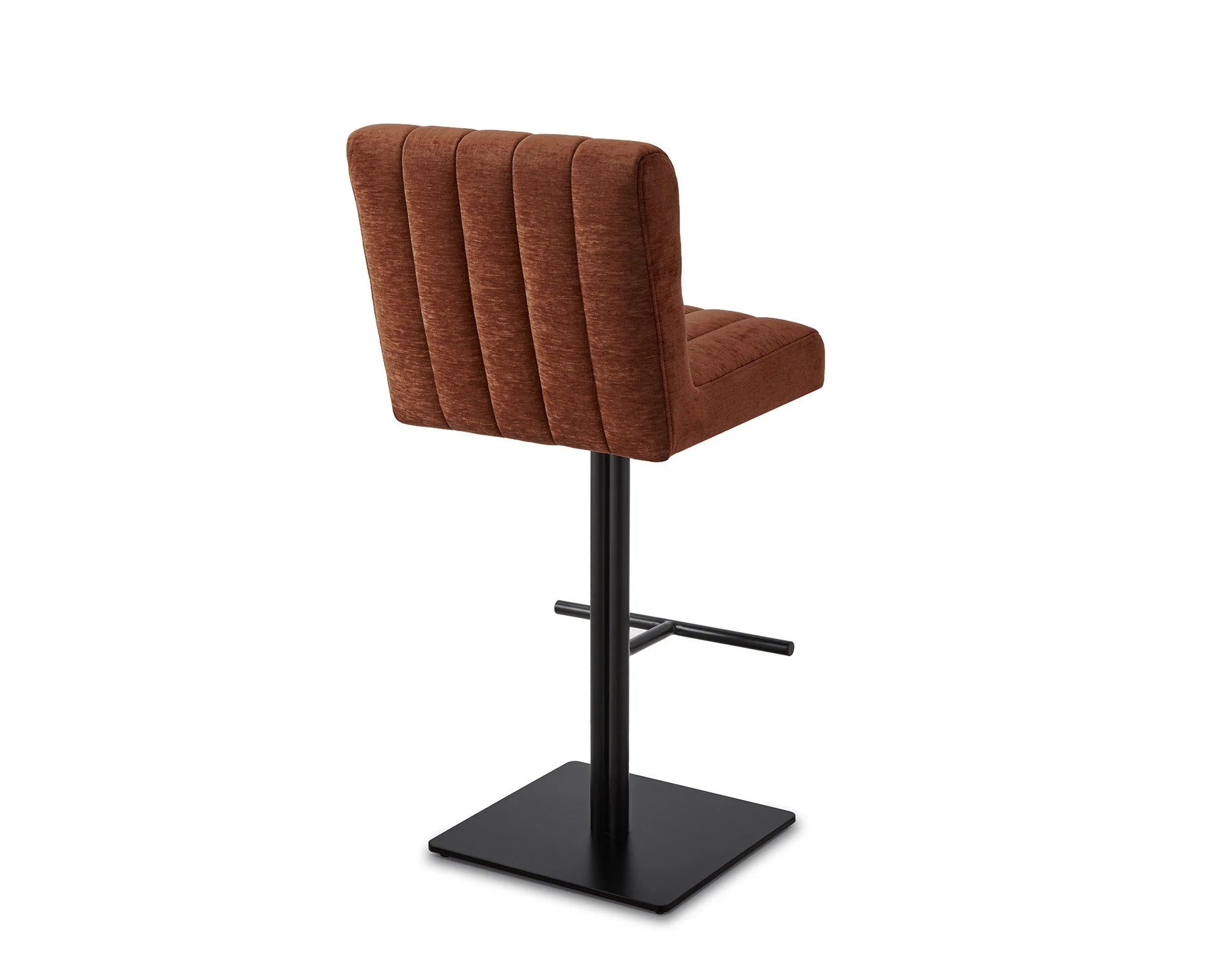 Dukes Sysley Rust II Chenille Bar Stool