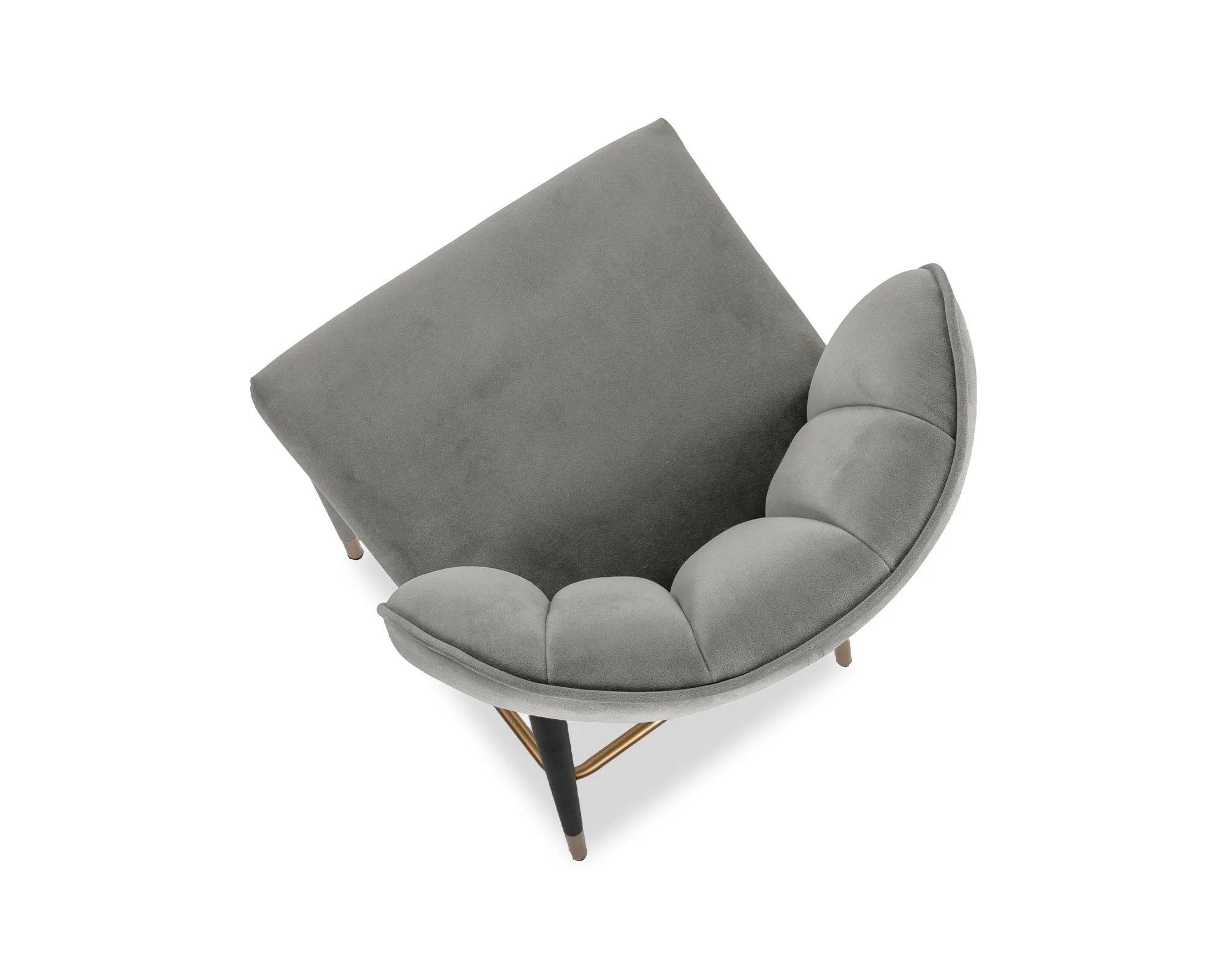 Maya Kaster II Anchor Grey Velvet Counter Stool