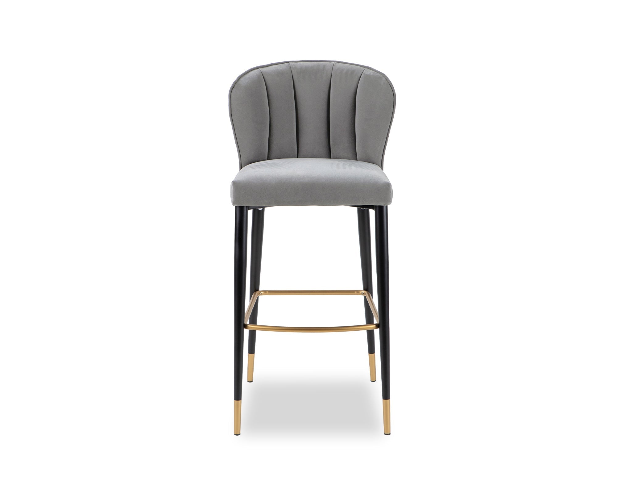Maya Bar Stool - Kaster II Anchor Grey Velvet