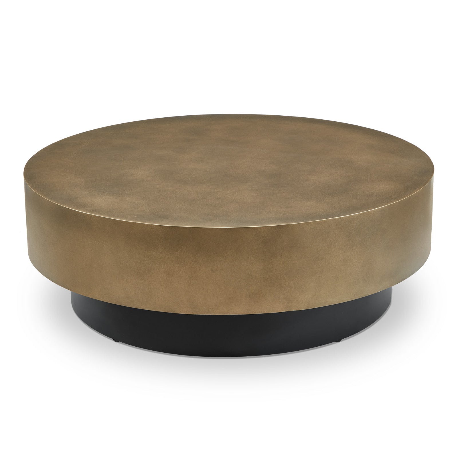 Aldo Aris Hairline Bronze Round Coffee Table