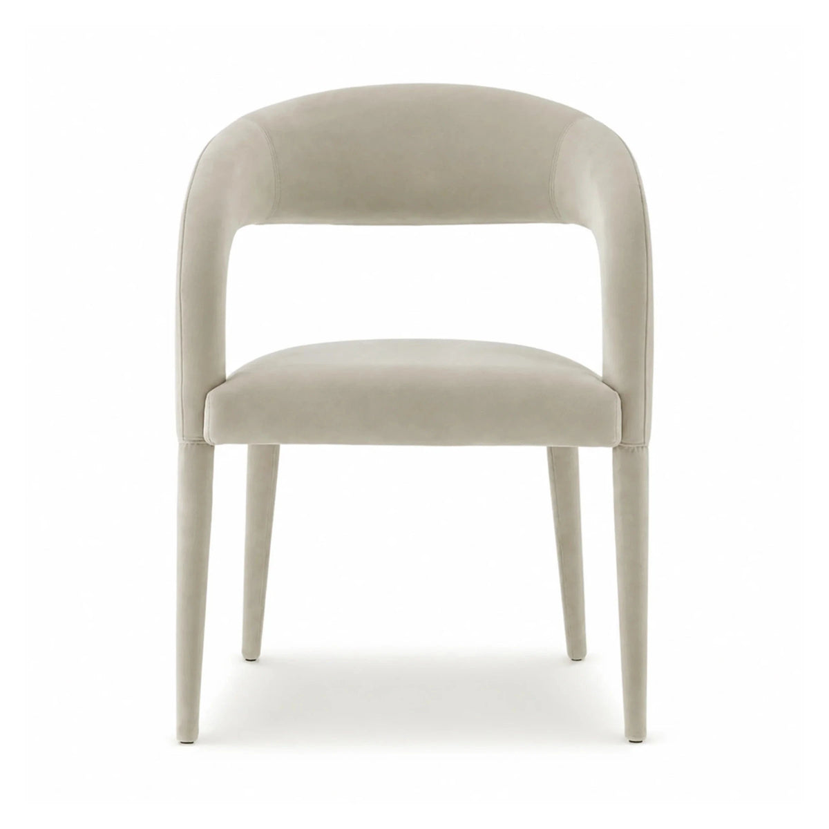 Salma Gainsborough Ash Grey Velvet Dining Chair