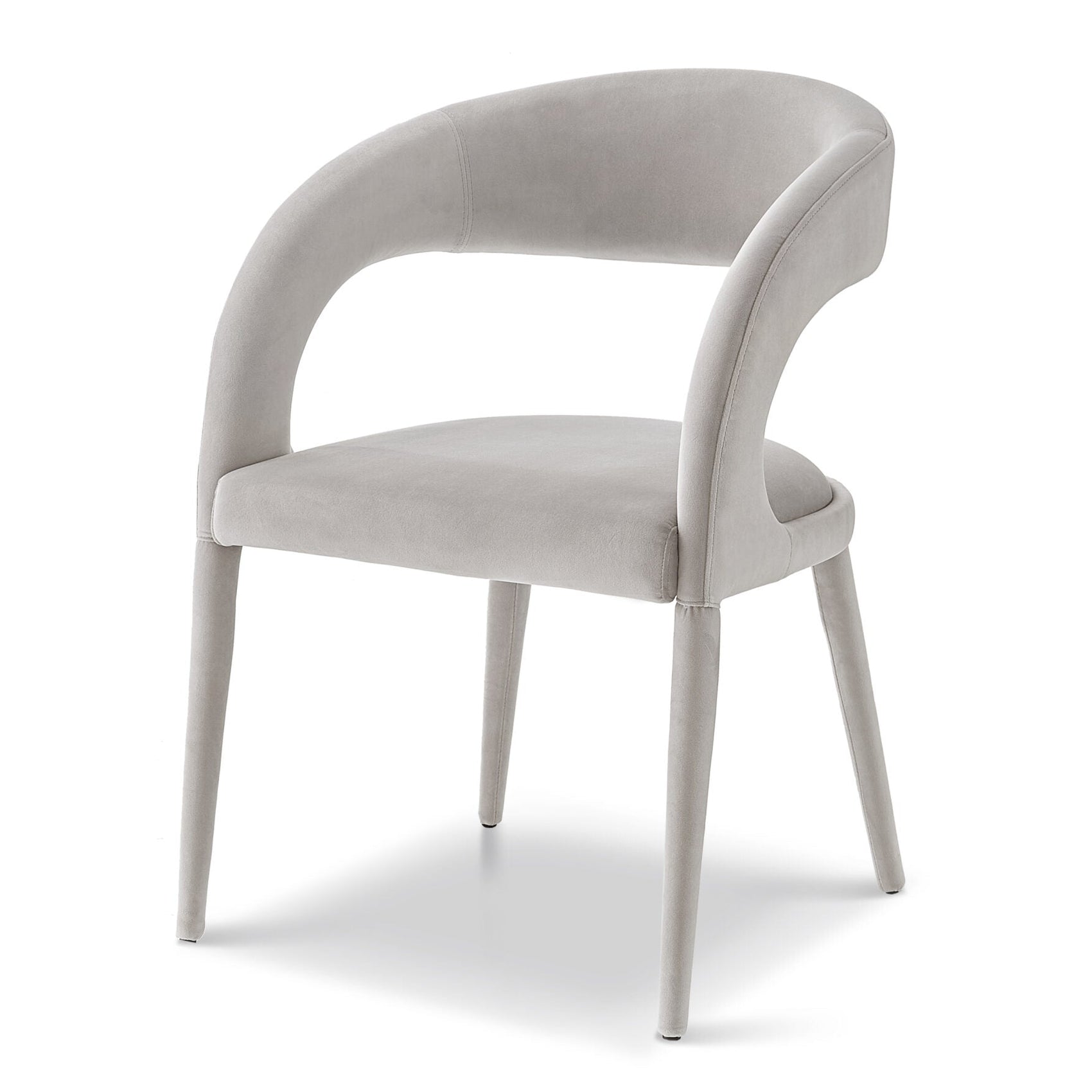 Salma Gainsborough Ash Grey Velvet Dining Chair