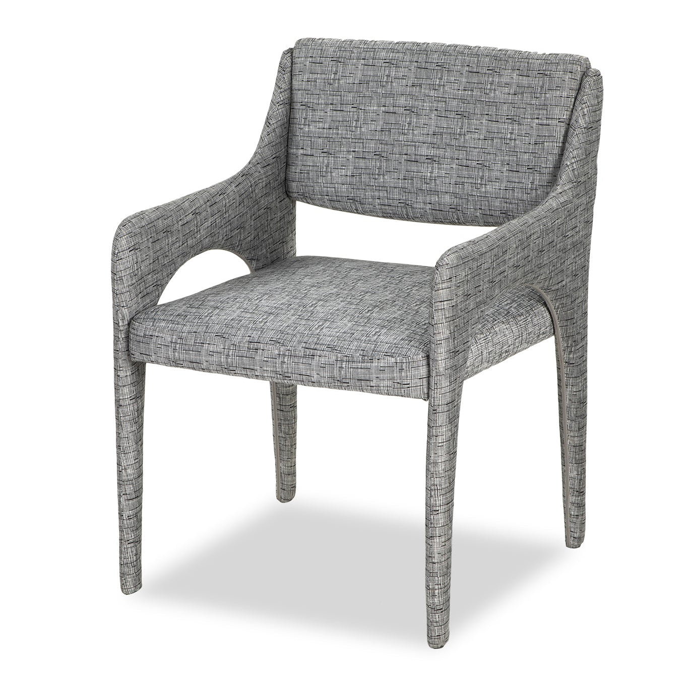 Godard Artesan Black & White Linen Look Dining Chair