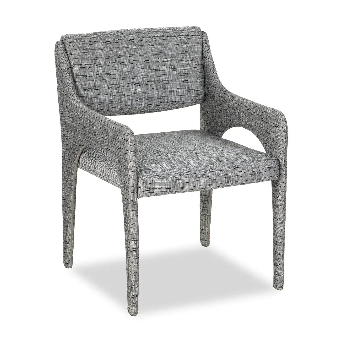 Godard Artesan Black & White Linen Look Dining Chair