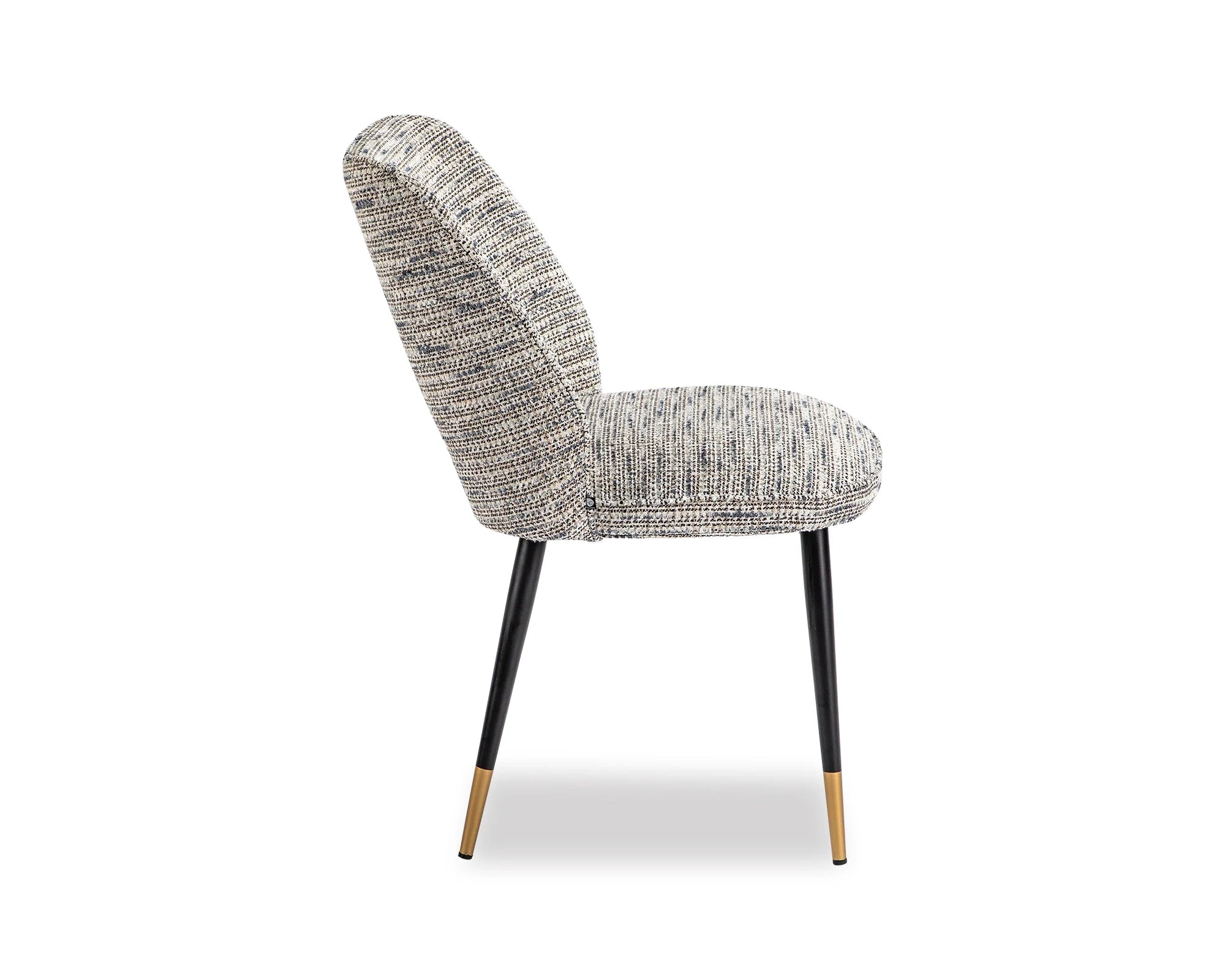 Set of 2 Jagger Sherpa Grey Chenille Dining Chairs