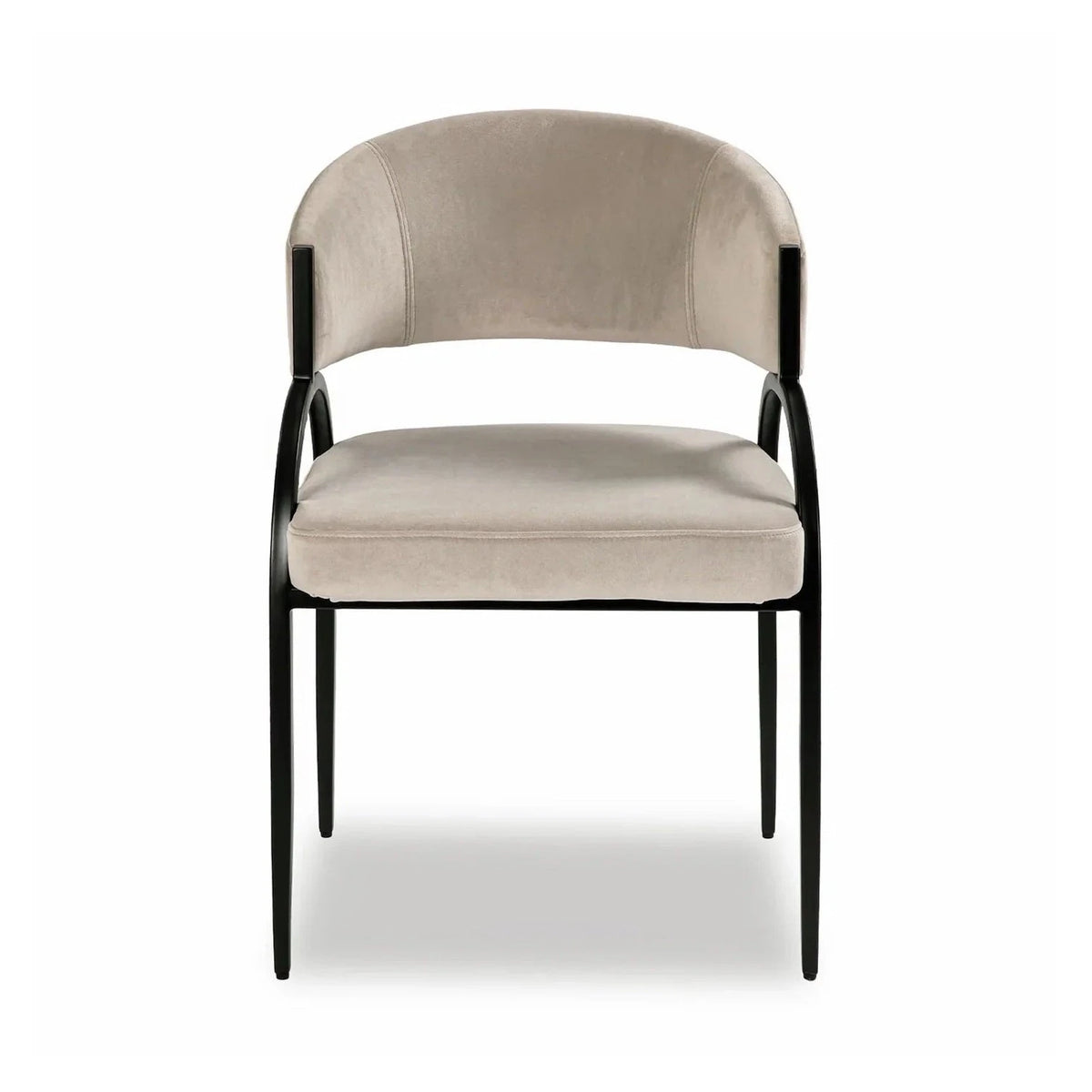 Pavilion Kaster Light Grey Velvet Dining Chair