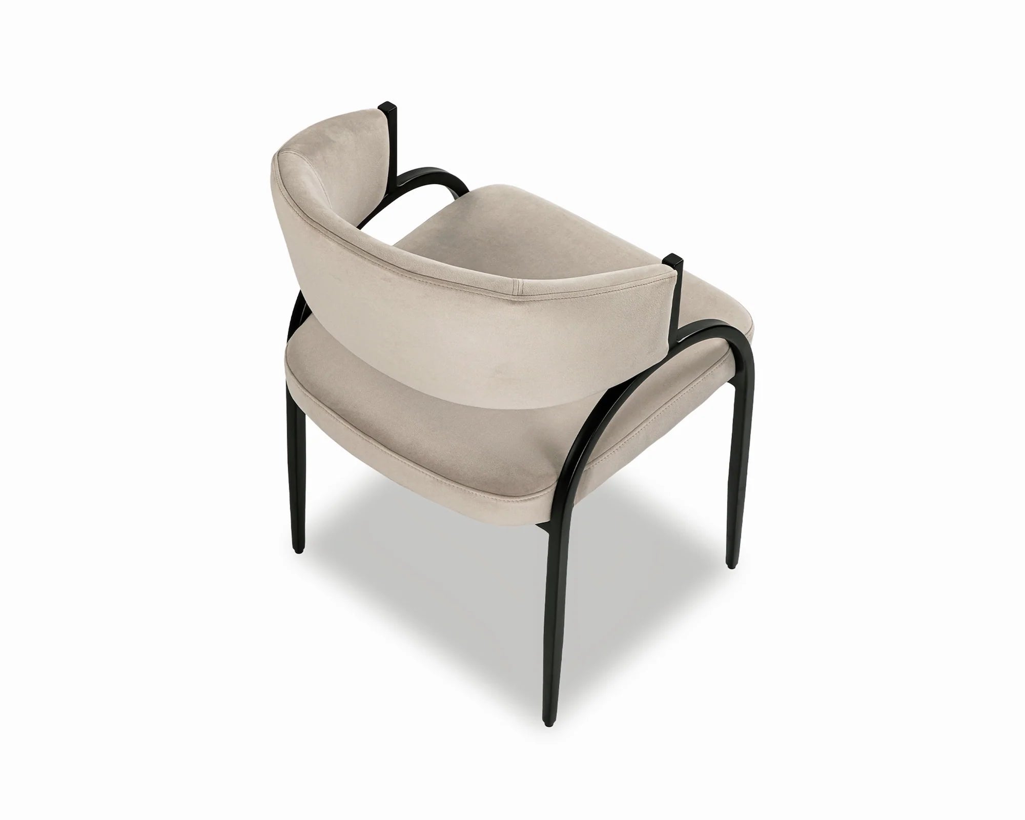 Pavilion Kaster Light Grey Velvet Dining Chair