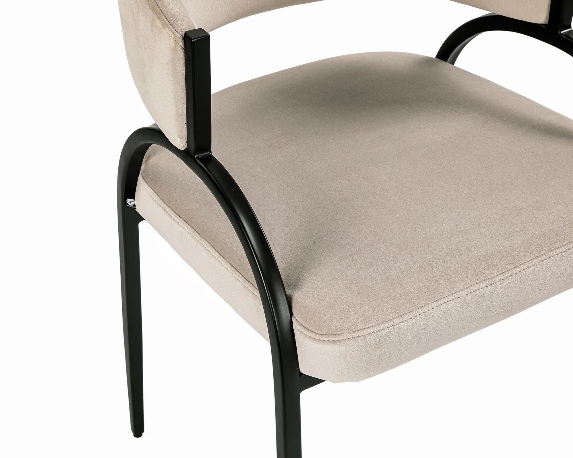 Pavilion Kaster Light Grey Velvet Dining Chair