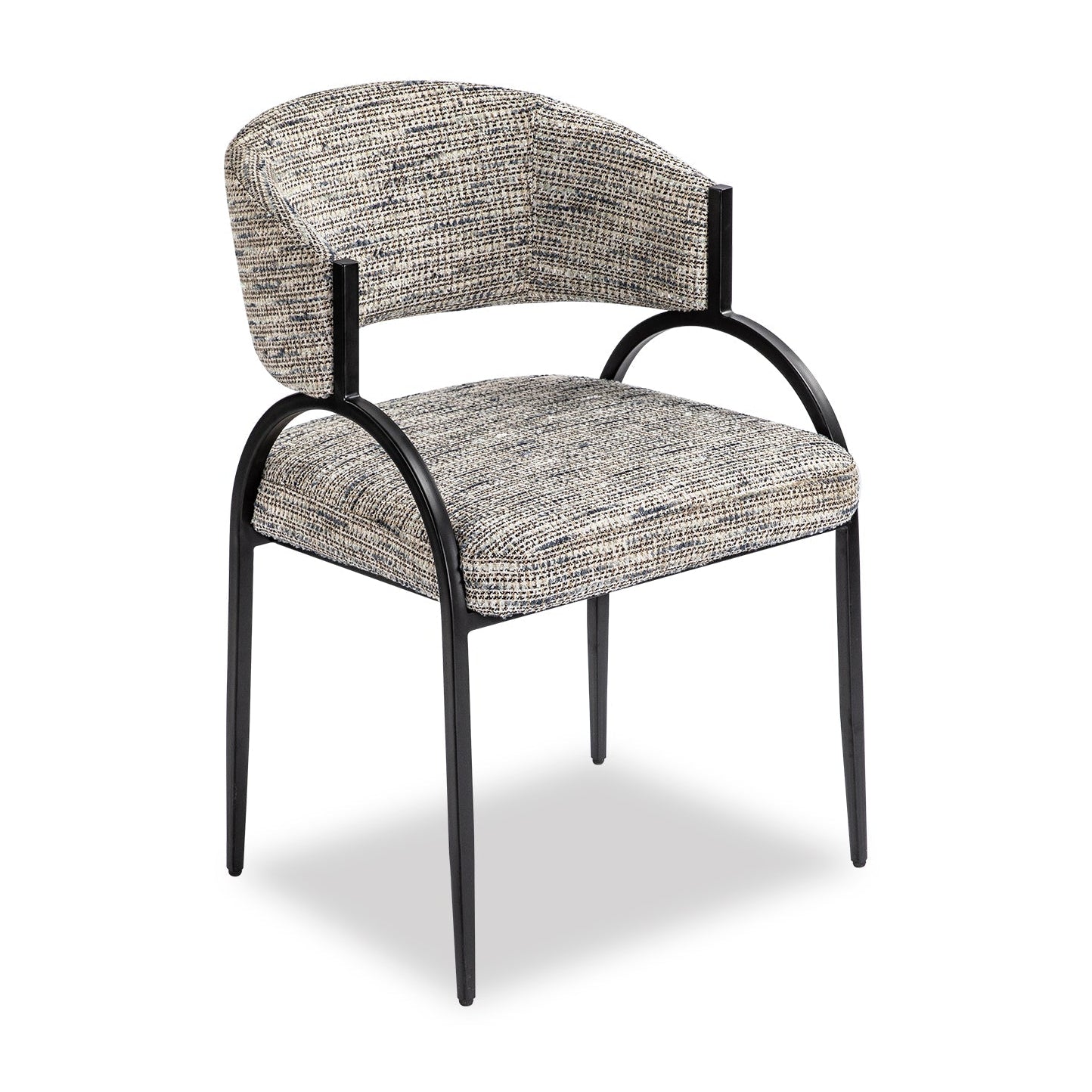 Pavilion Sherpa Grey Chenille Dining Chair