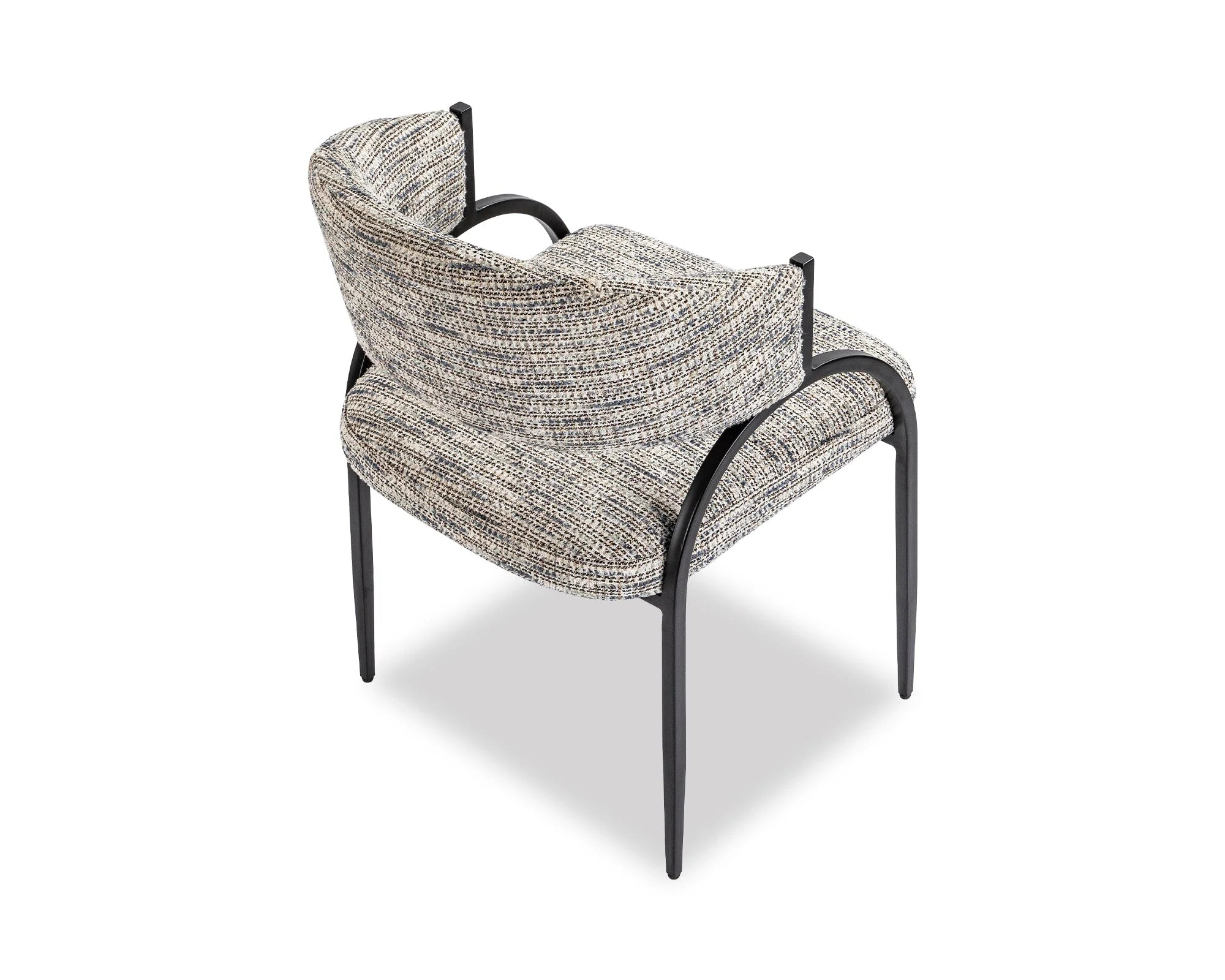 Pavilion Sherpa Grey Chenille Dining Chair