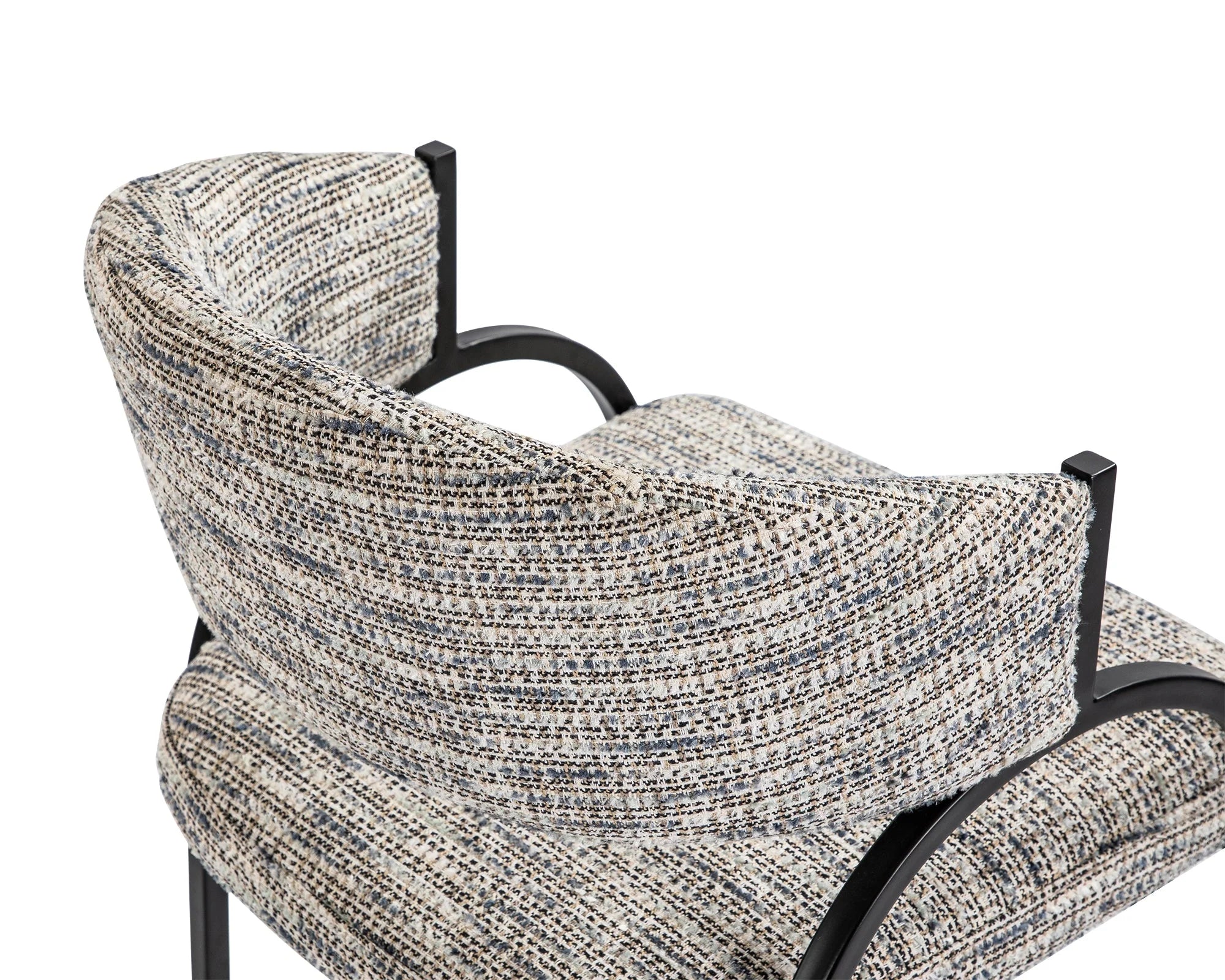 Pavilion Sherpa Grey Chenille Dining Chair