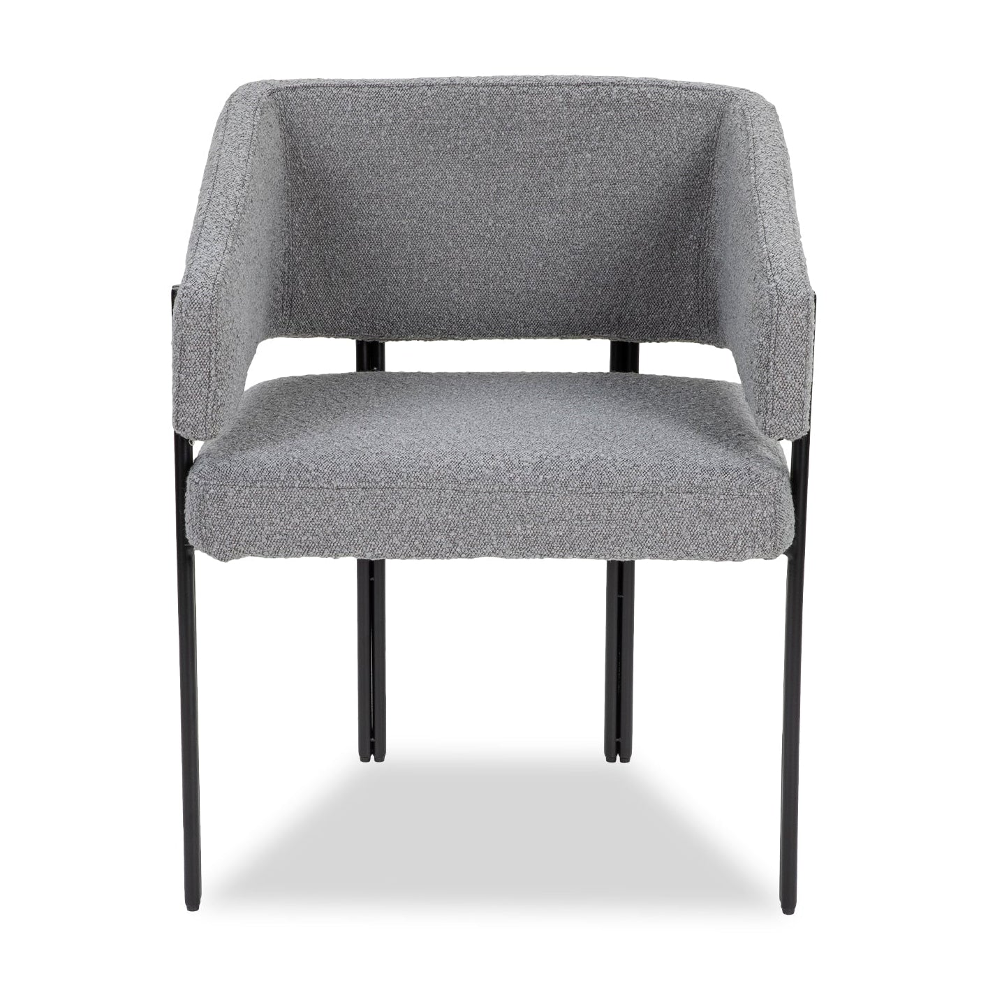Tatler S Boucle Grey Dining Chair
