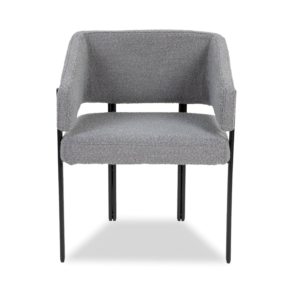 Tatler S Boucle Grey Dining Chair