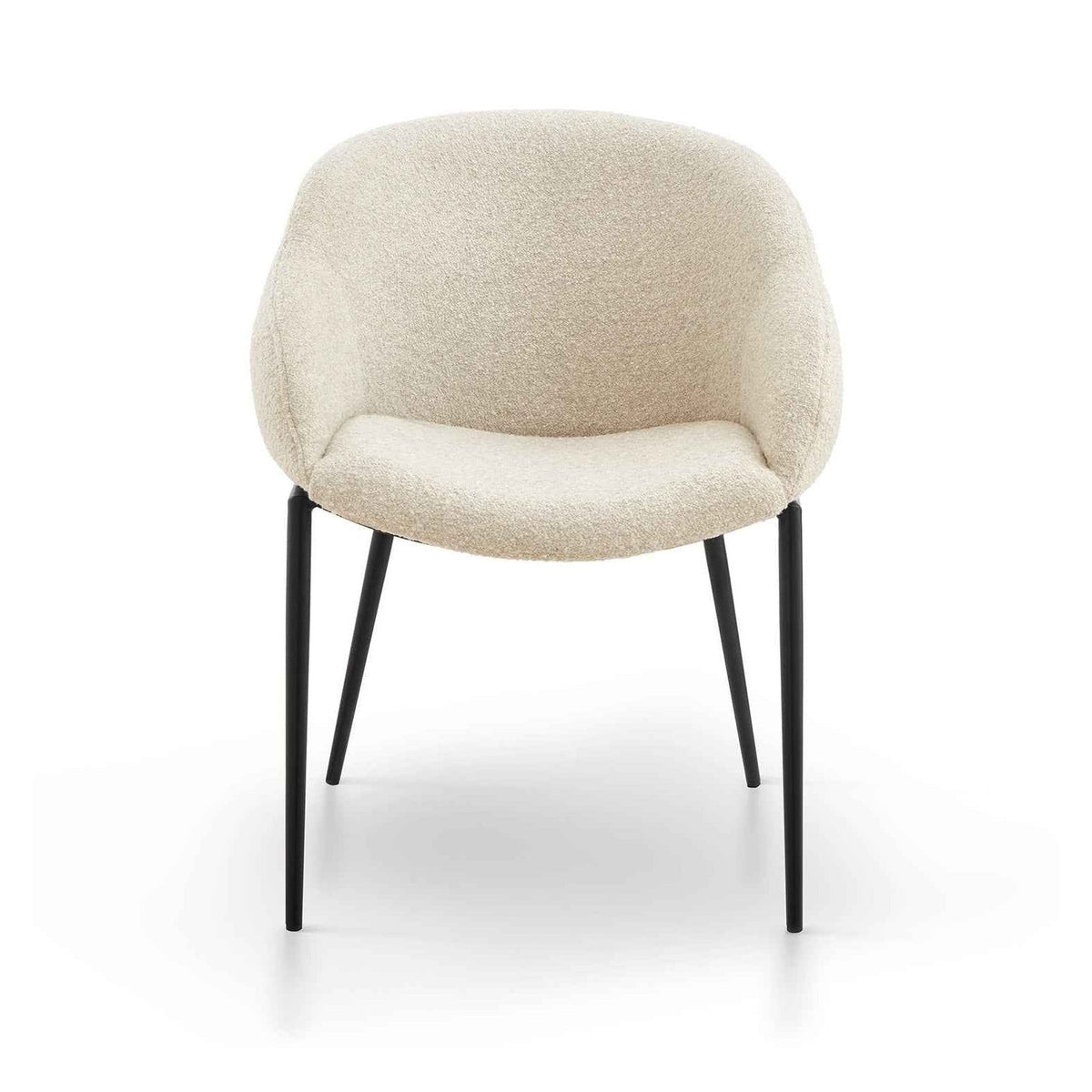 Amber Colman Pearl Boucle Dining Chair