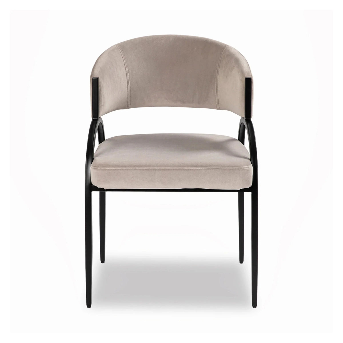 Pavilion Megan Light Grey Velvet Dining Chair