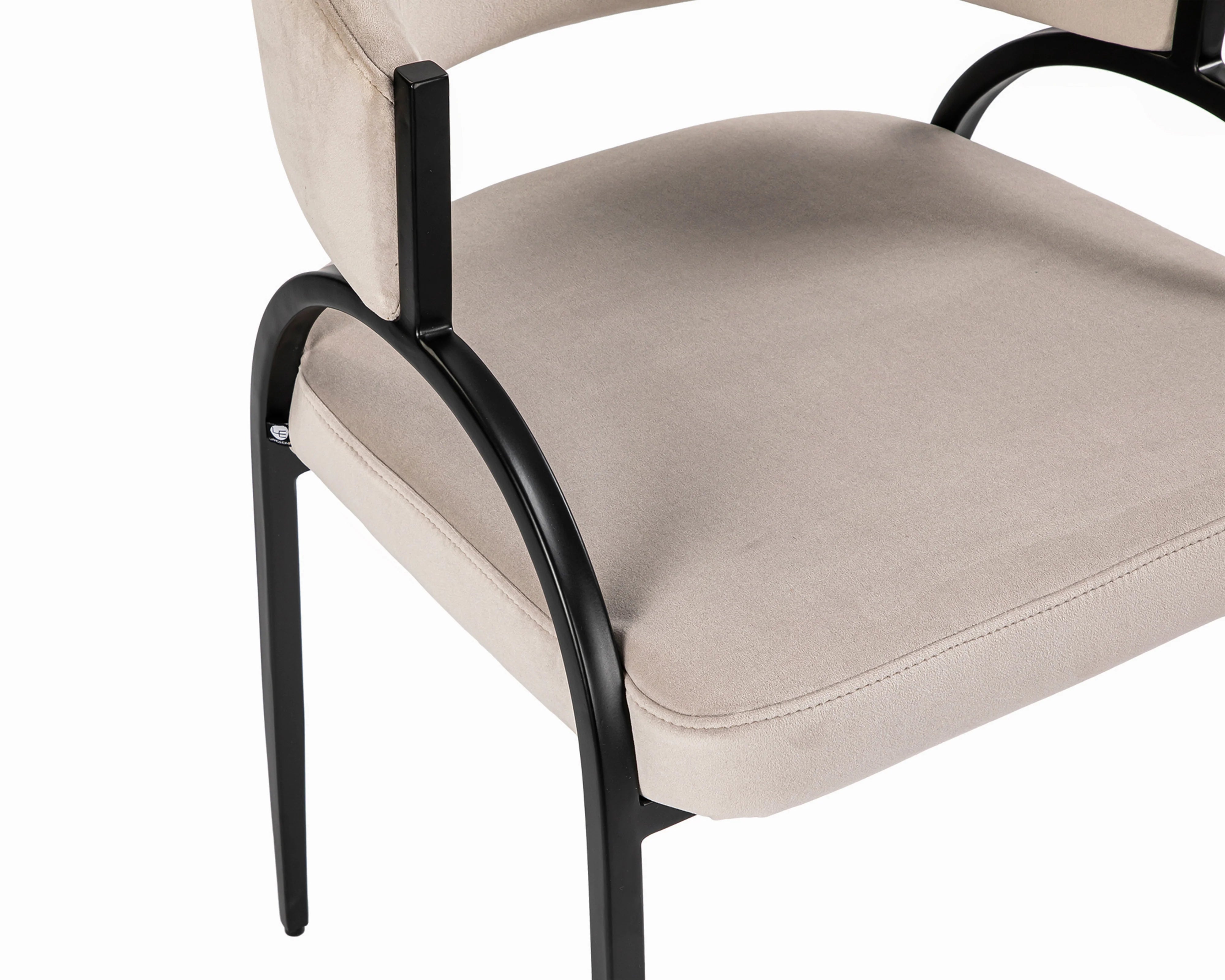 Pavilion Megan Light Grey Velvet Dining Chair
