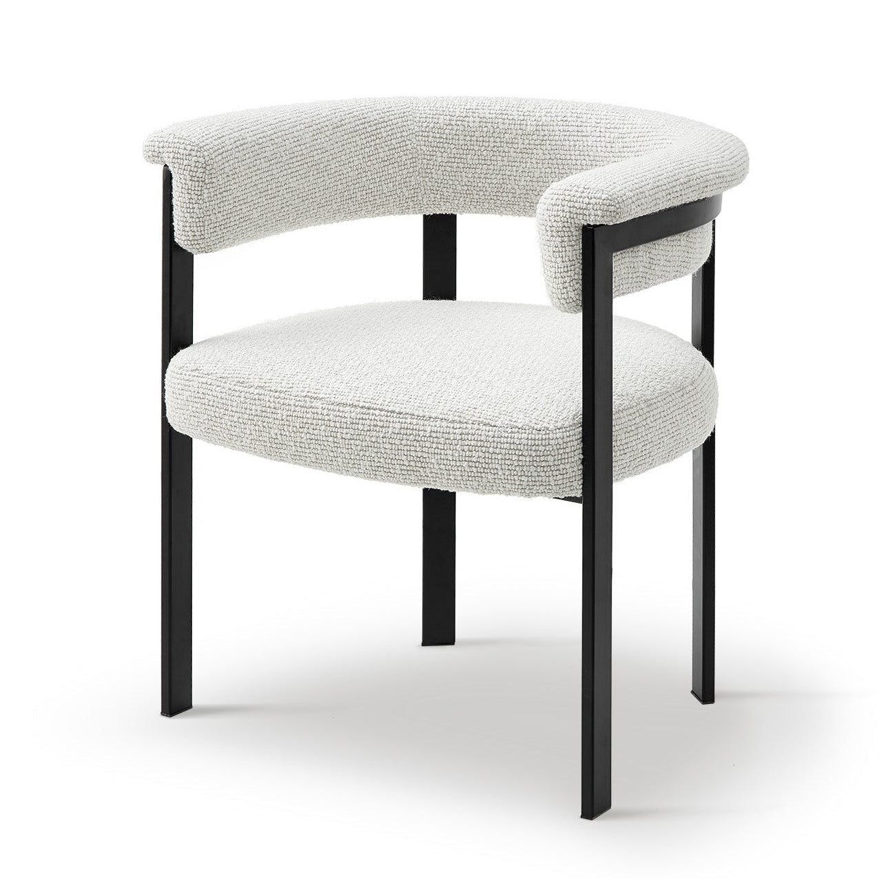 Vita Solo Beige Chenille Dining Chair