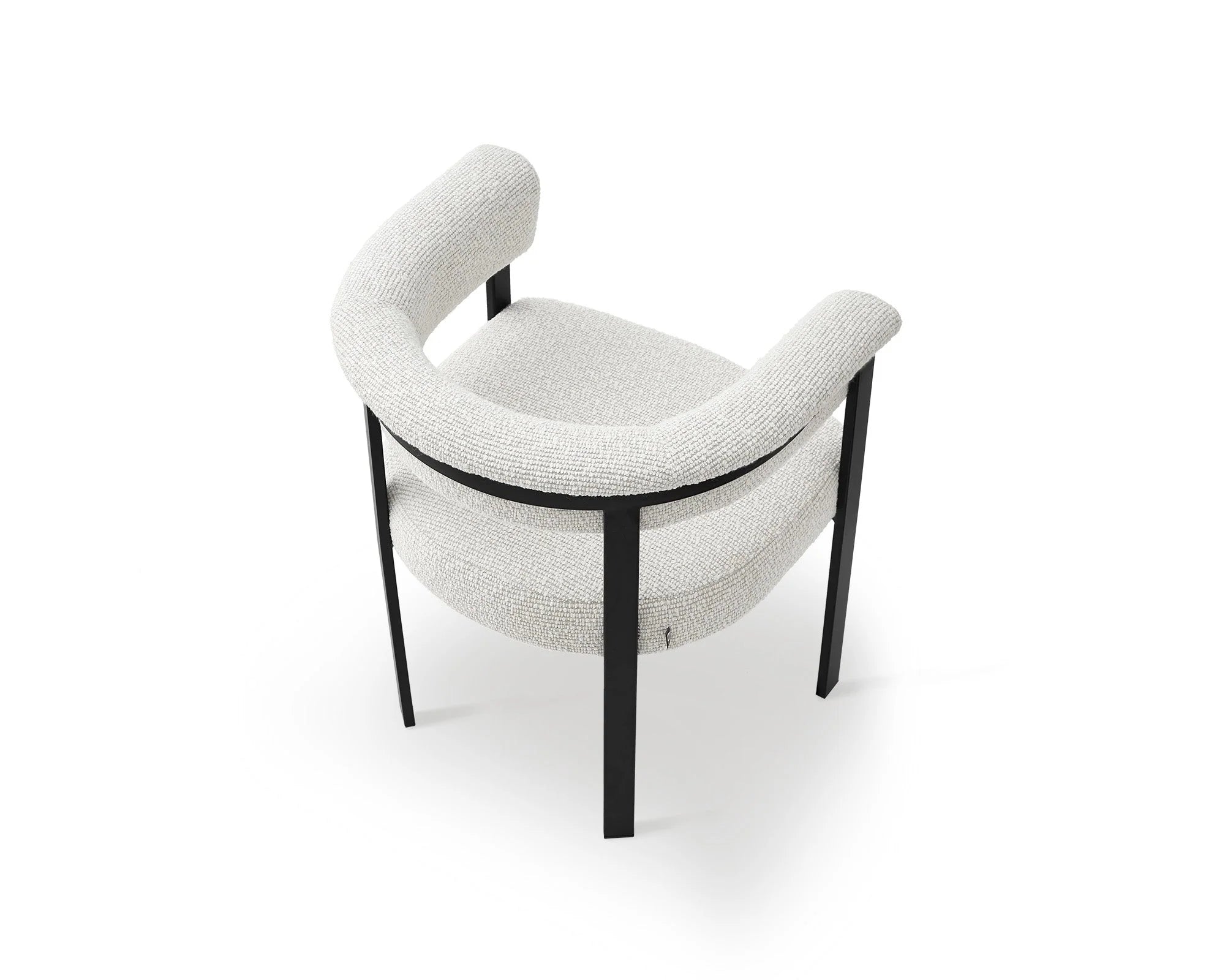 Vita Solo Beige Chenille Dining Chair