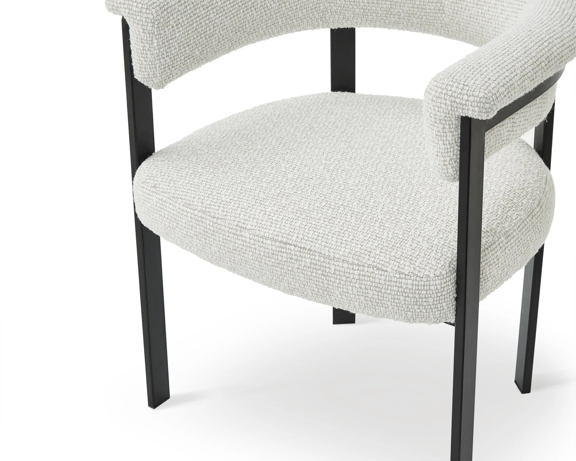 Vita Solo Beige Chenille Dining Chair