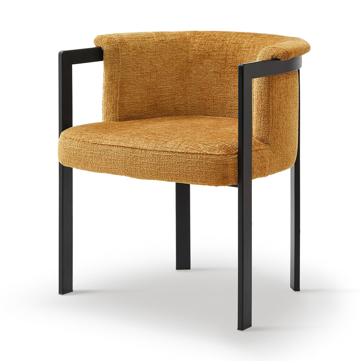 Como Bennett Mustard Chenille Dining Chair