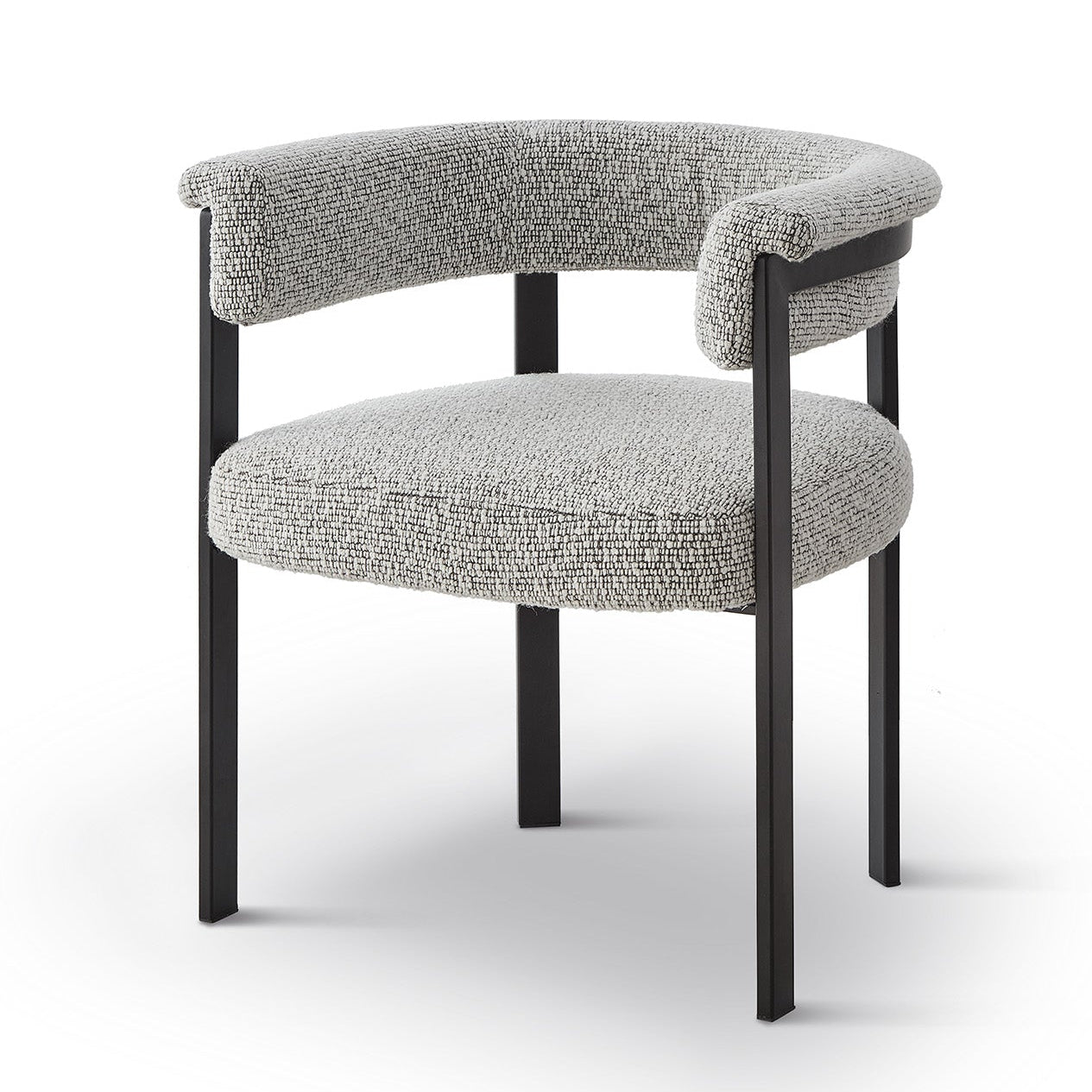 Vita Solo Black Chenille Dining Chair