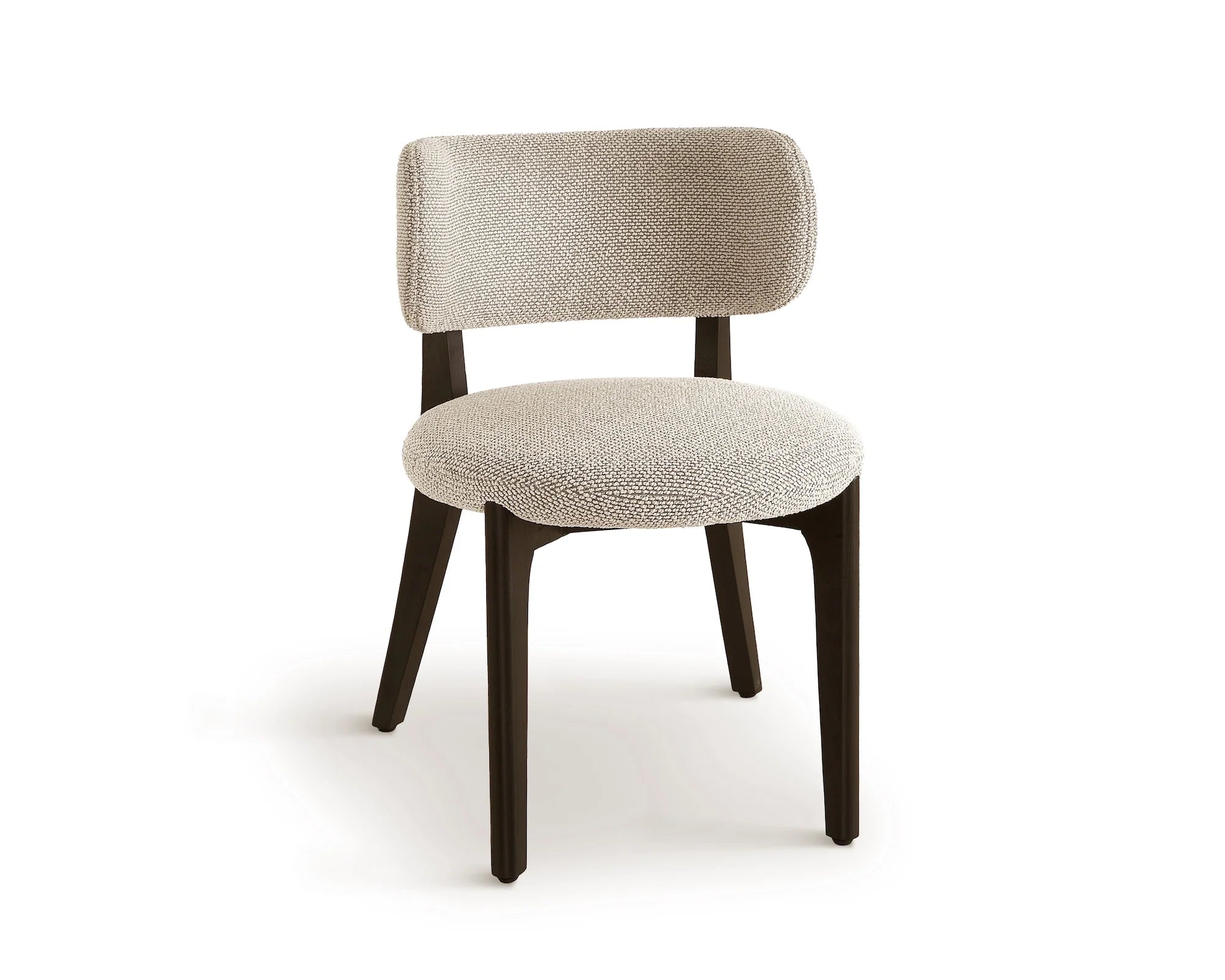 Set of 2 Collins Kelpa Textured Taupe Chenille Dining Chairs