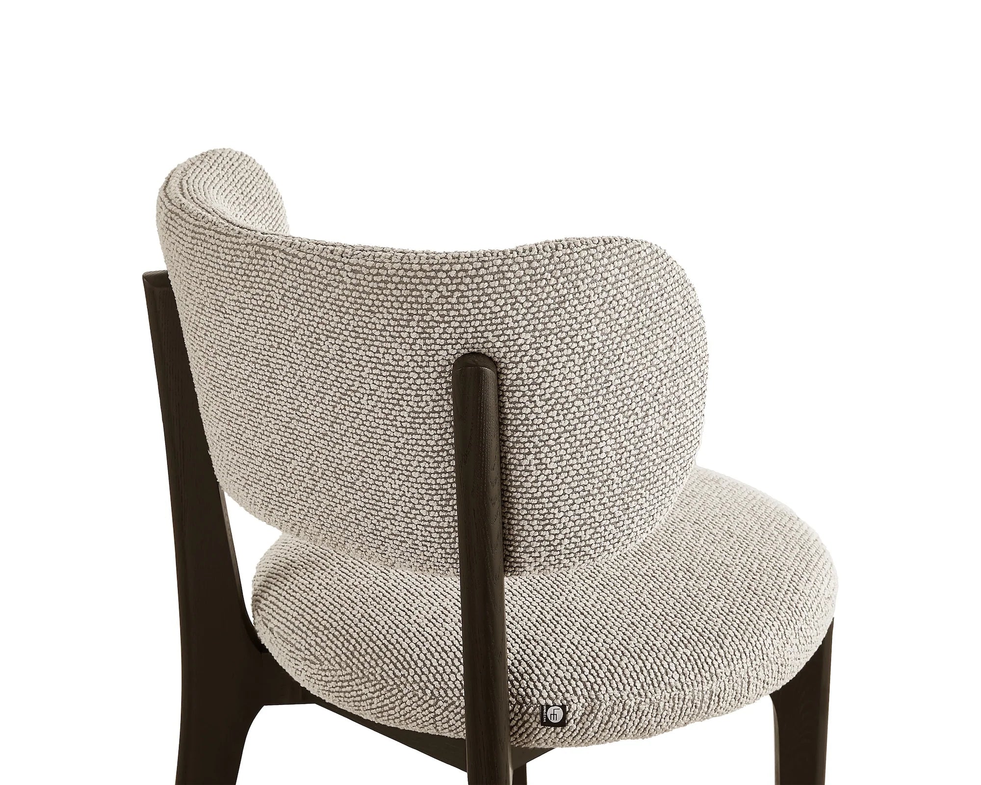 Set of 2 Collins Kelpa Textured Taupe Chenille Dining Chairs
