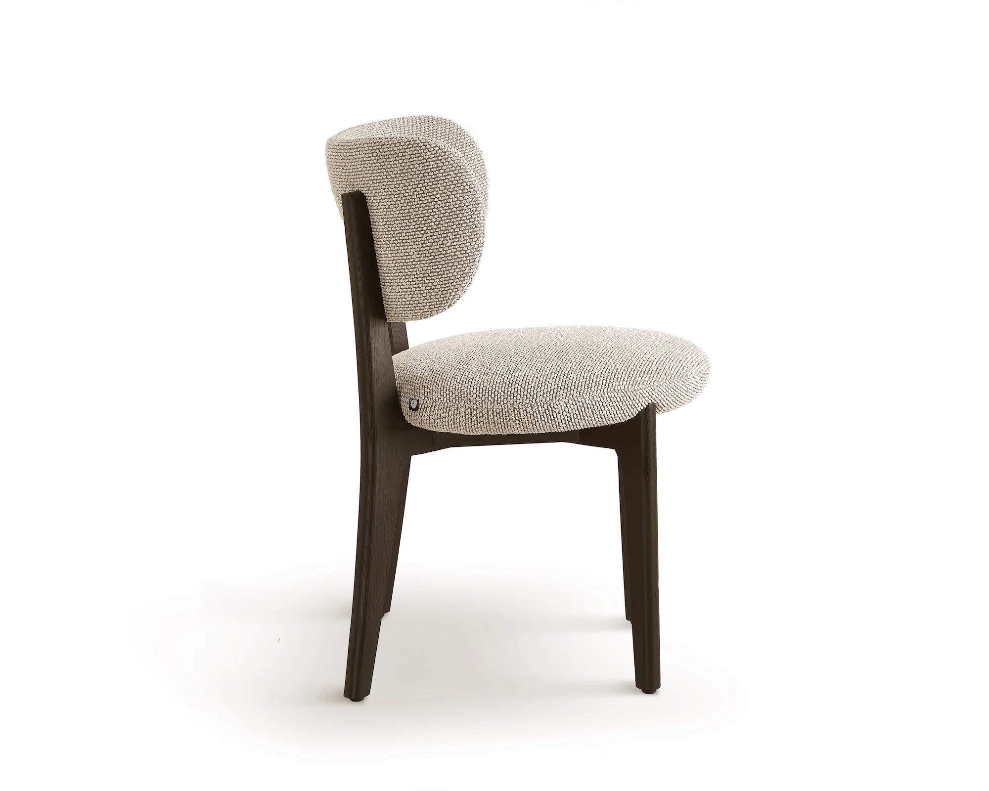 Set of 2 Collins Kelpa Textured Taupe Chenille Dining Chairs