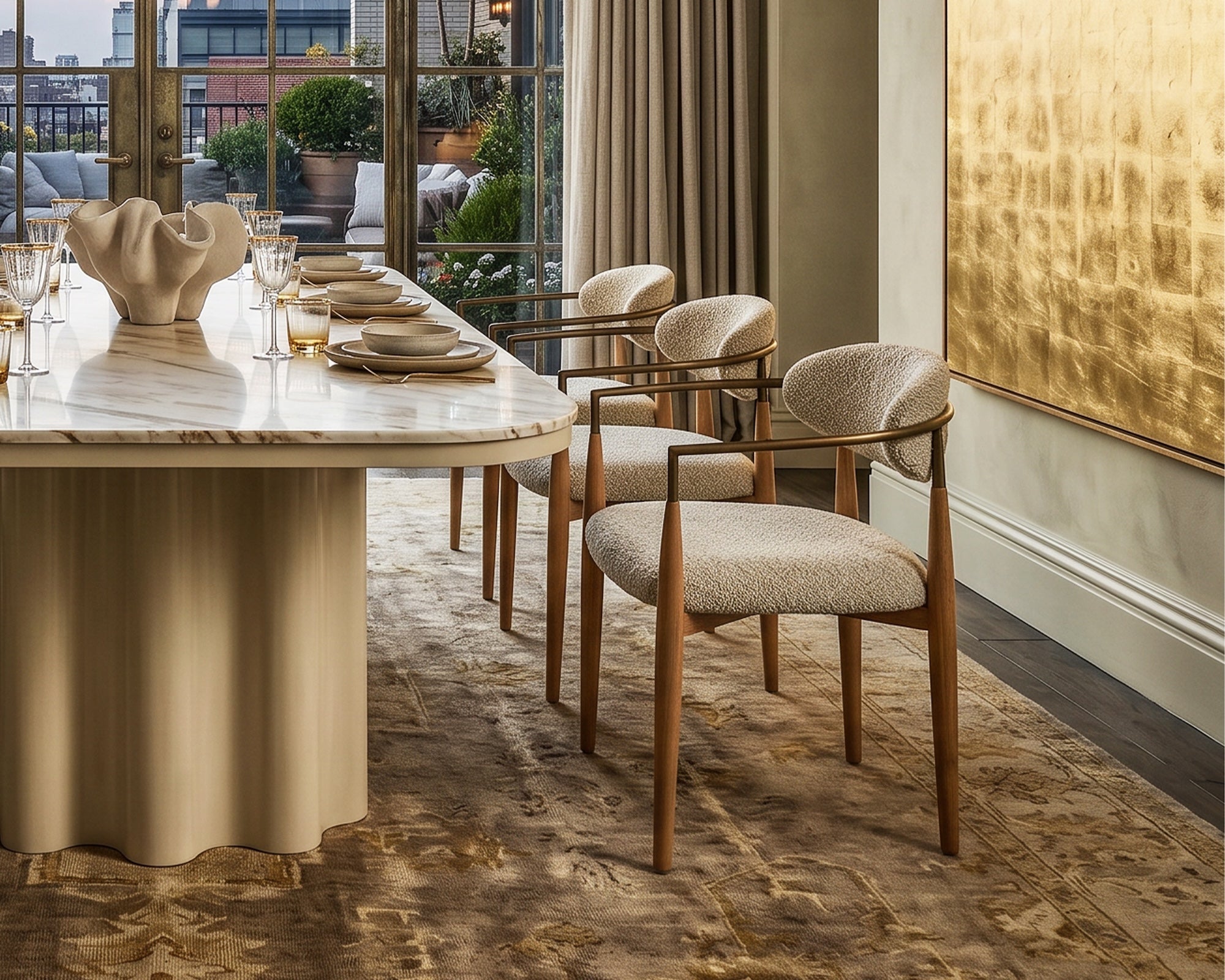 Nivelle Dining Chair - Capella Sand & Brushed Natural Wood