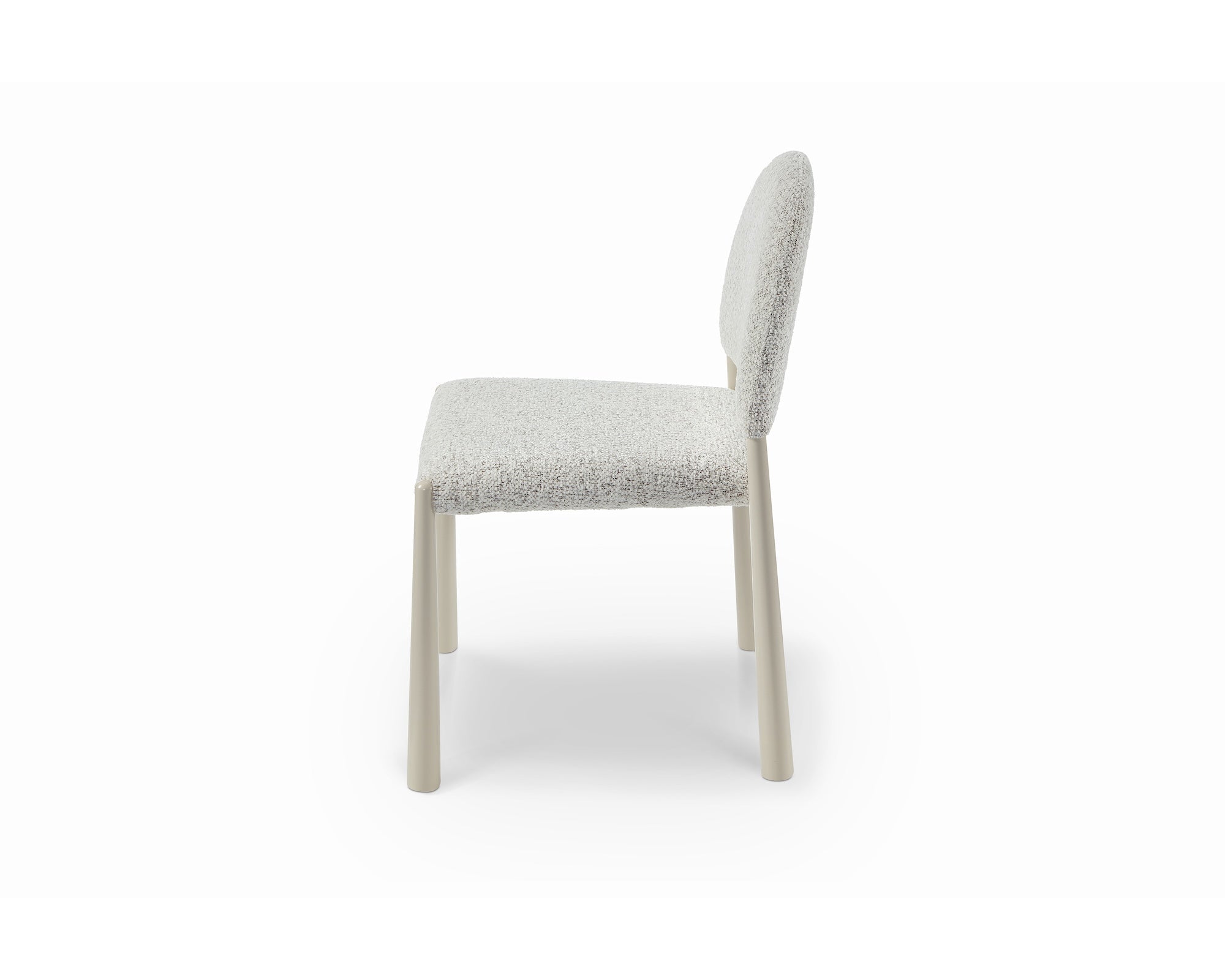 Noma Dining Chair set of 2 - Ripley Grav & Gloss Ivory