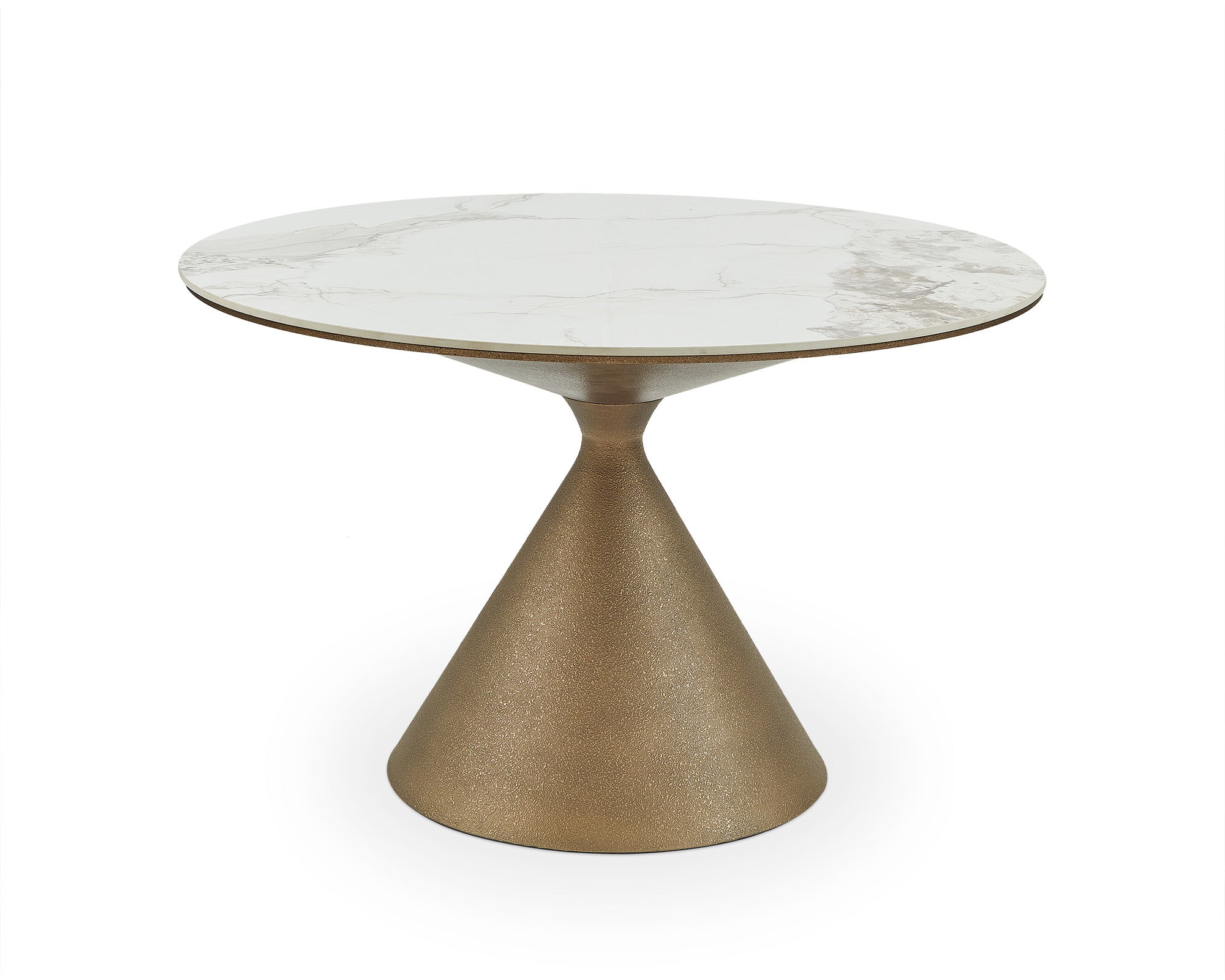 Ditta Dining Table - Dunas White Marble Effect
